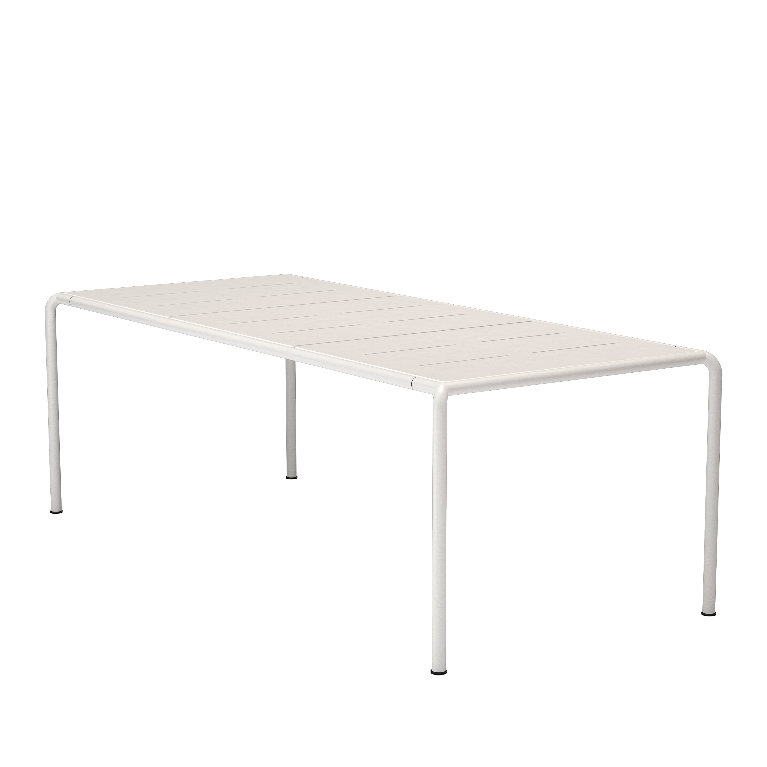 Houe // AVANTI Dining table - Outdoor dining table, 222x98cm, Muted white / Muted white