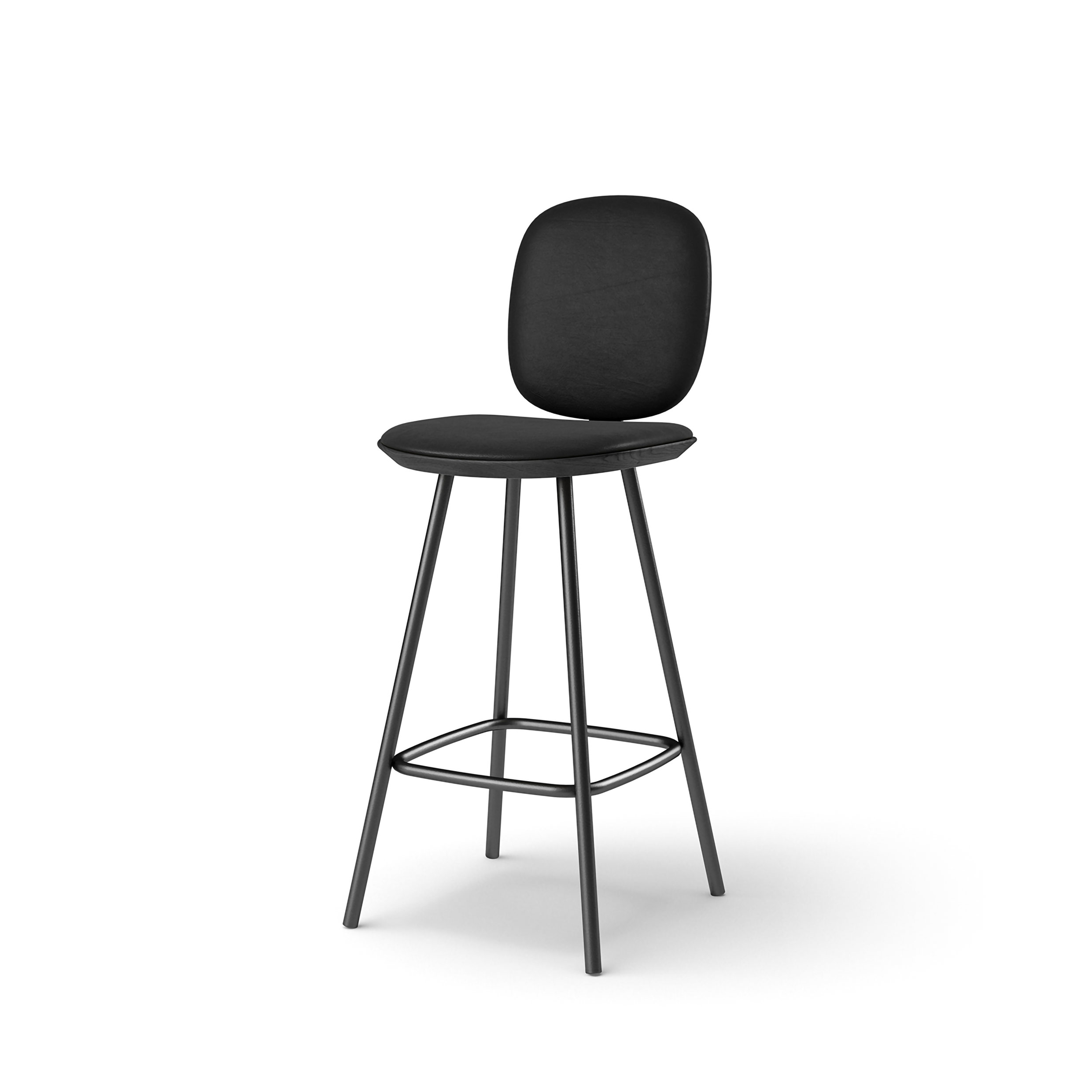 BRDR. KRÜGER // PAULINE - BAR STOOL WITH BACK | BLACK 