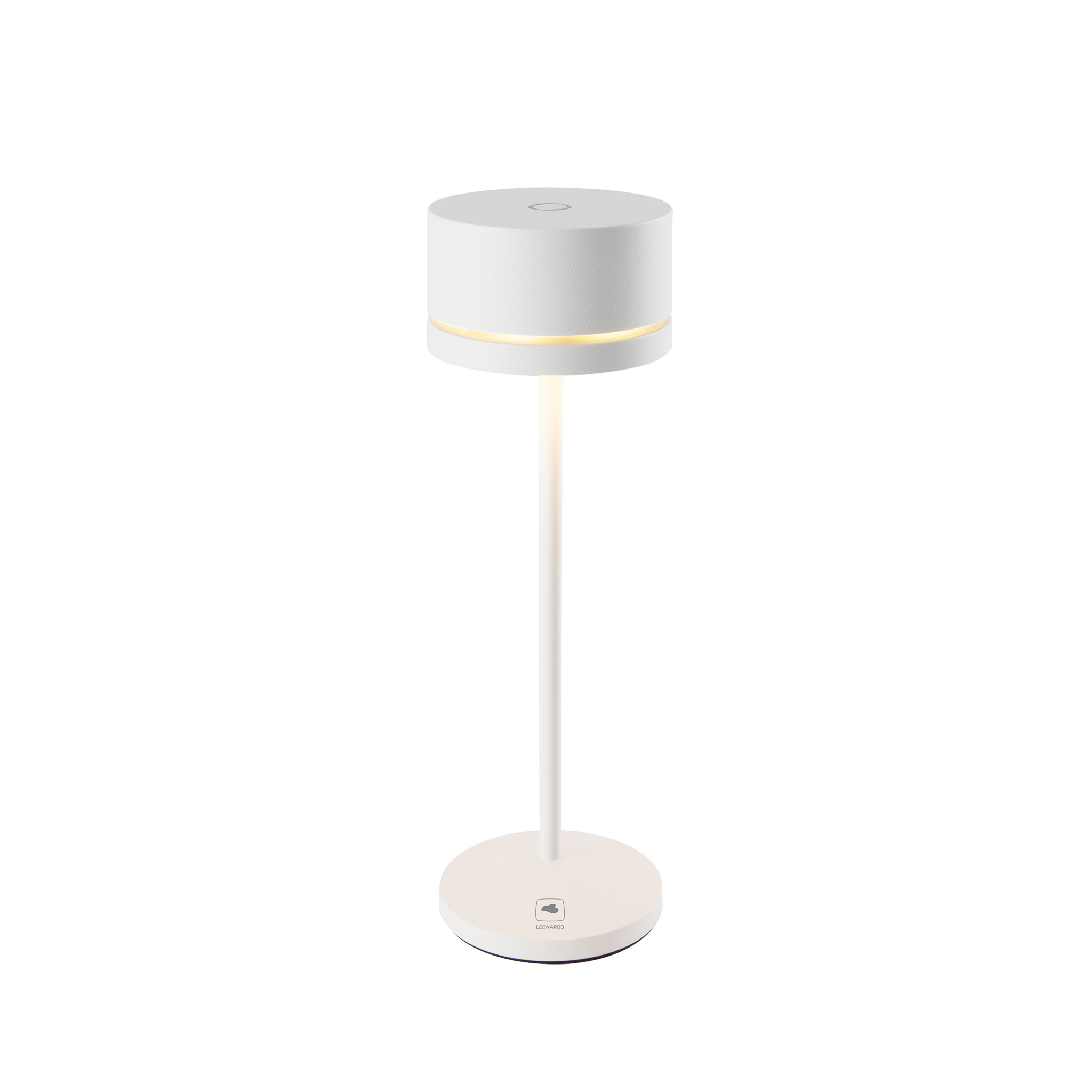 LEONARDO // MONZA - BATTERY-POWERED TABLE LAMP | WHITE