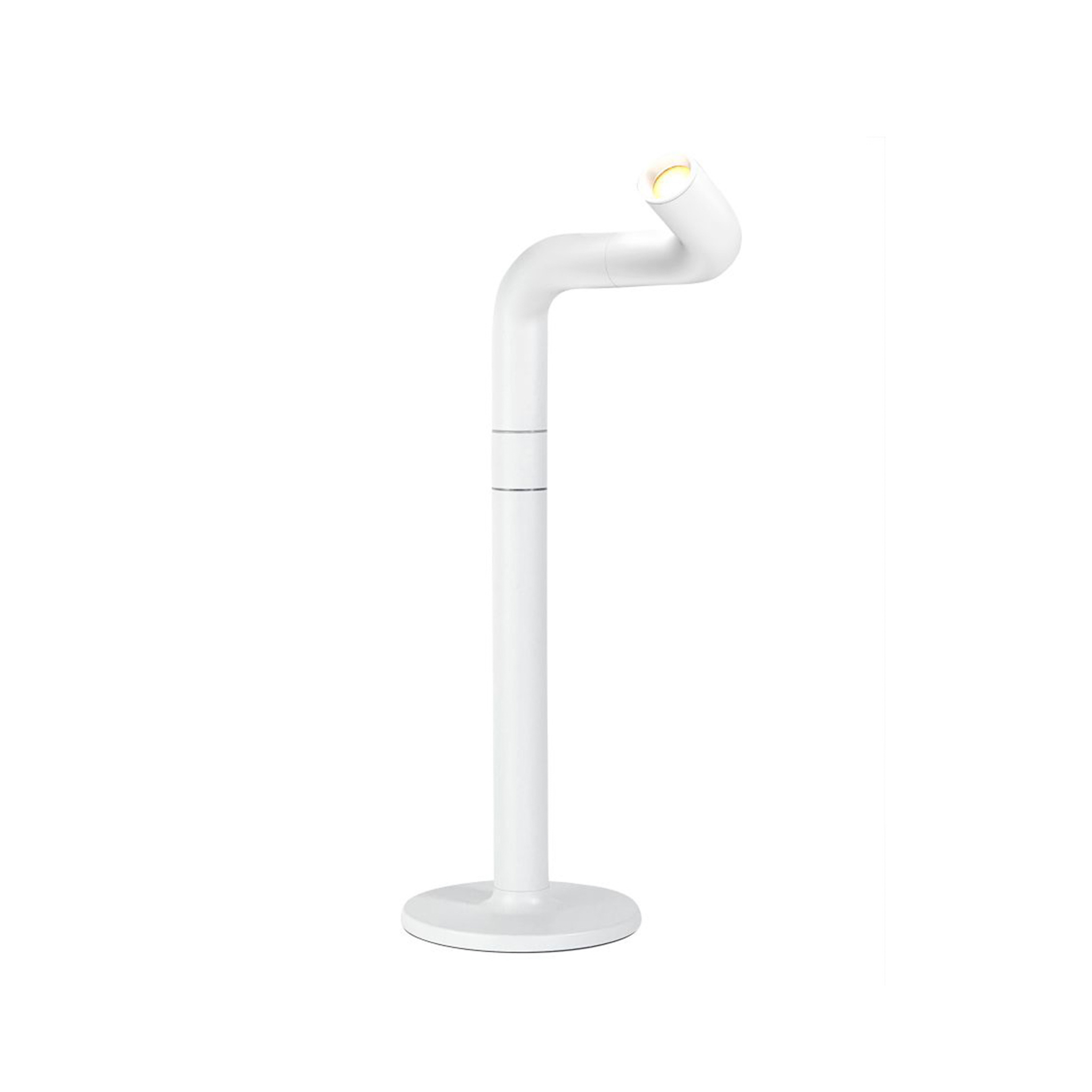 NEWDES // PIPE T - BATTERY TABLE LAMP | WHITE | 38CM