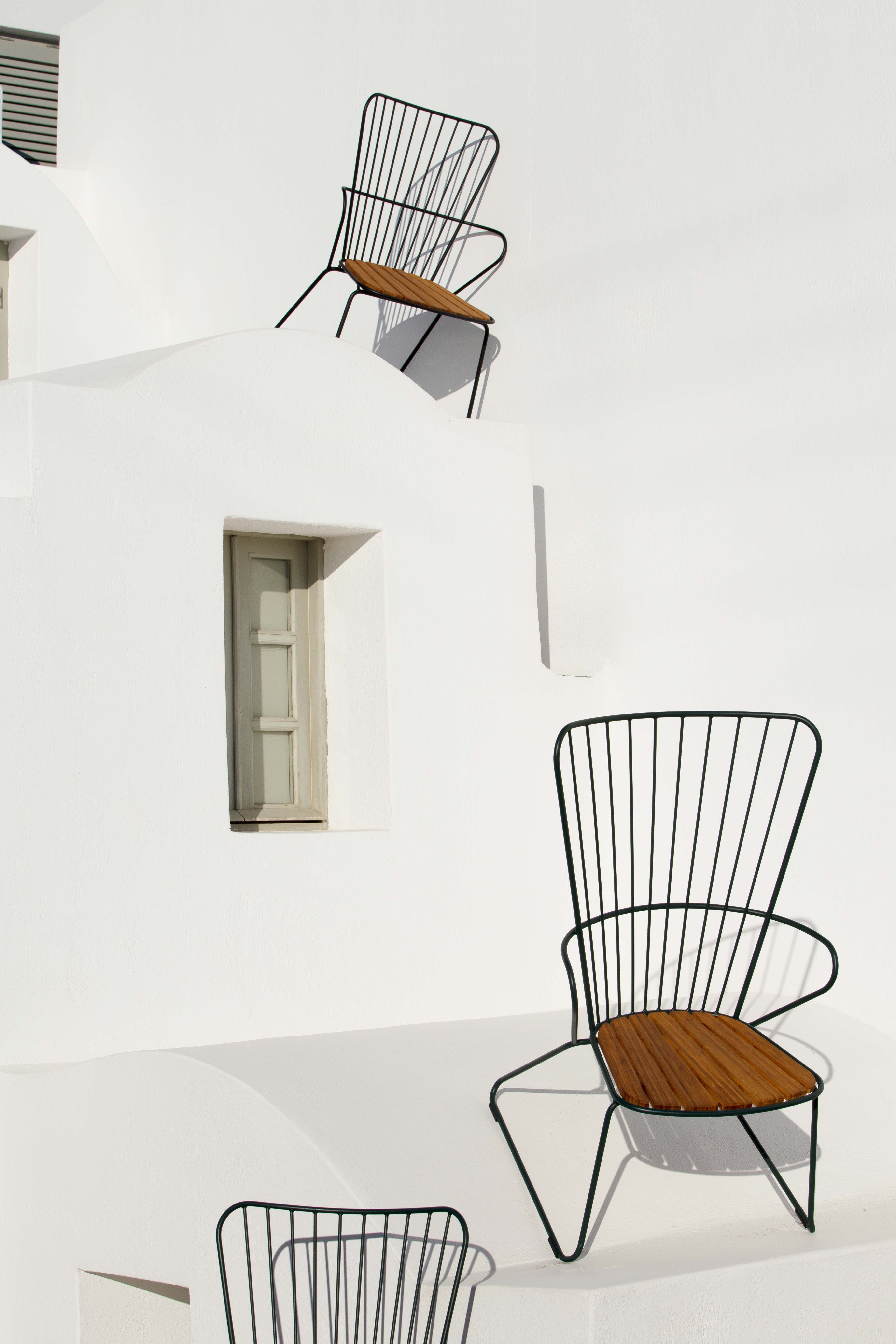 Houe // PAON Bar Chair - Color white, Black