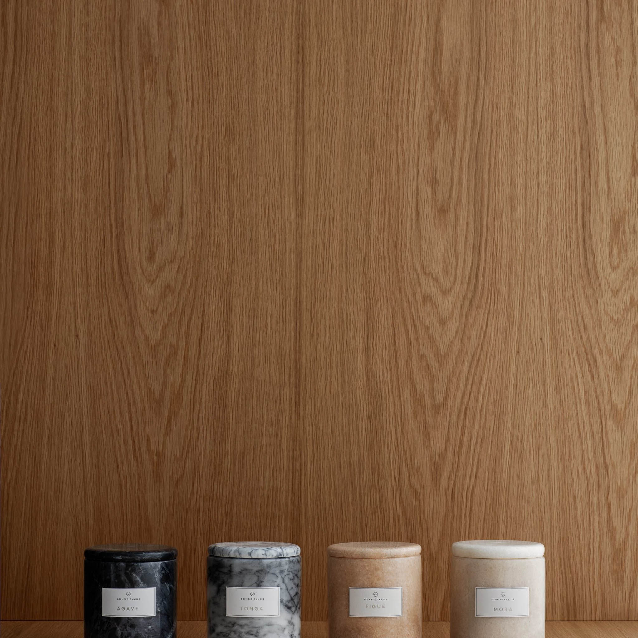 BLOMUS // FRABLE - MARBLE SCENTED CANDLE | SCENT: AGAVE | Ø 10 CM