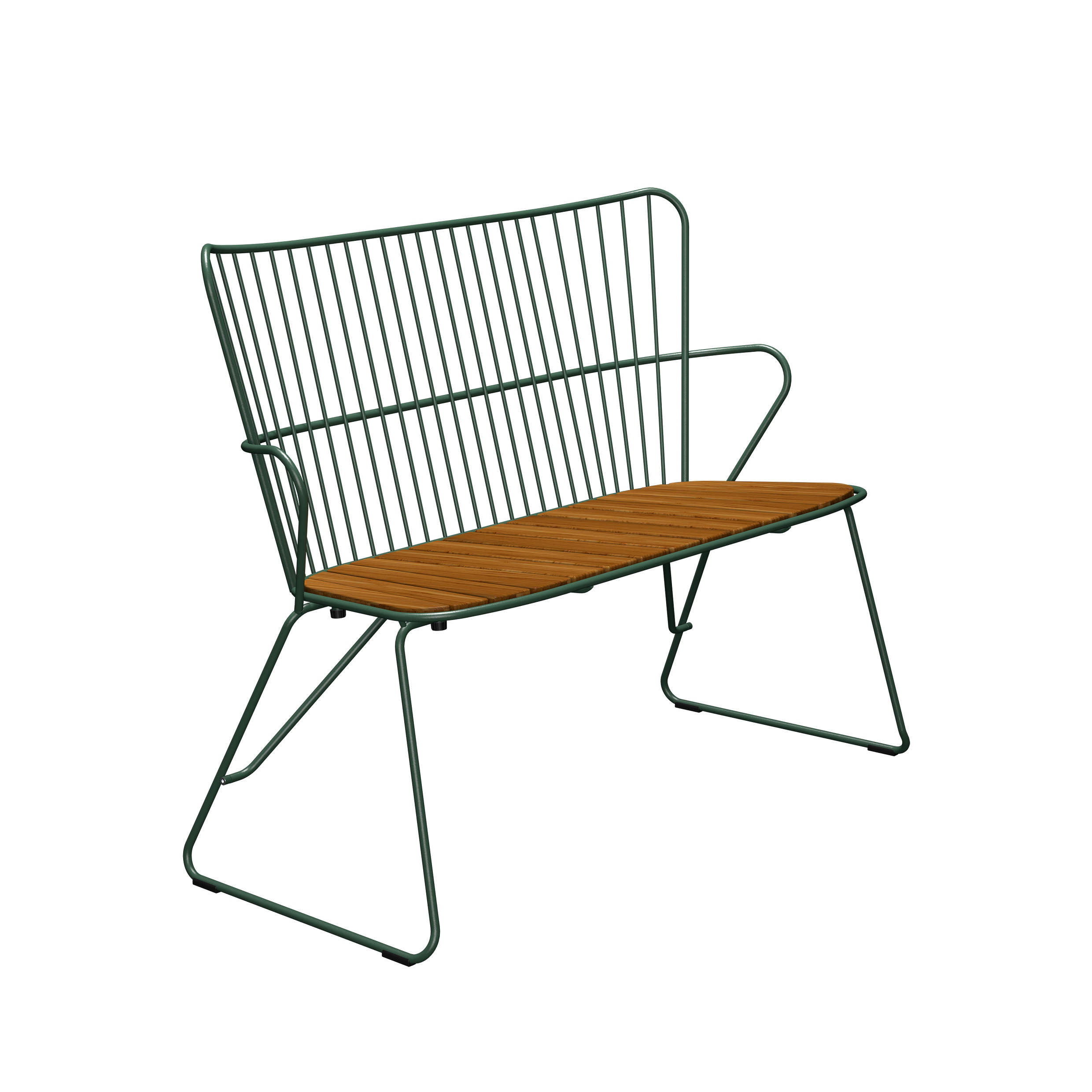 Houe // PAON Bench - 2-seater bench, Pine green