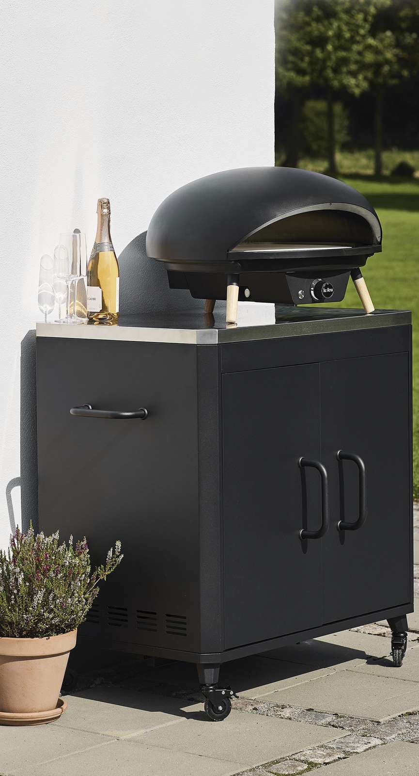 LE FEU Pizza Station - Beistelltisch  Top Stainless Steel