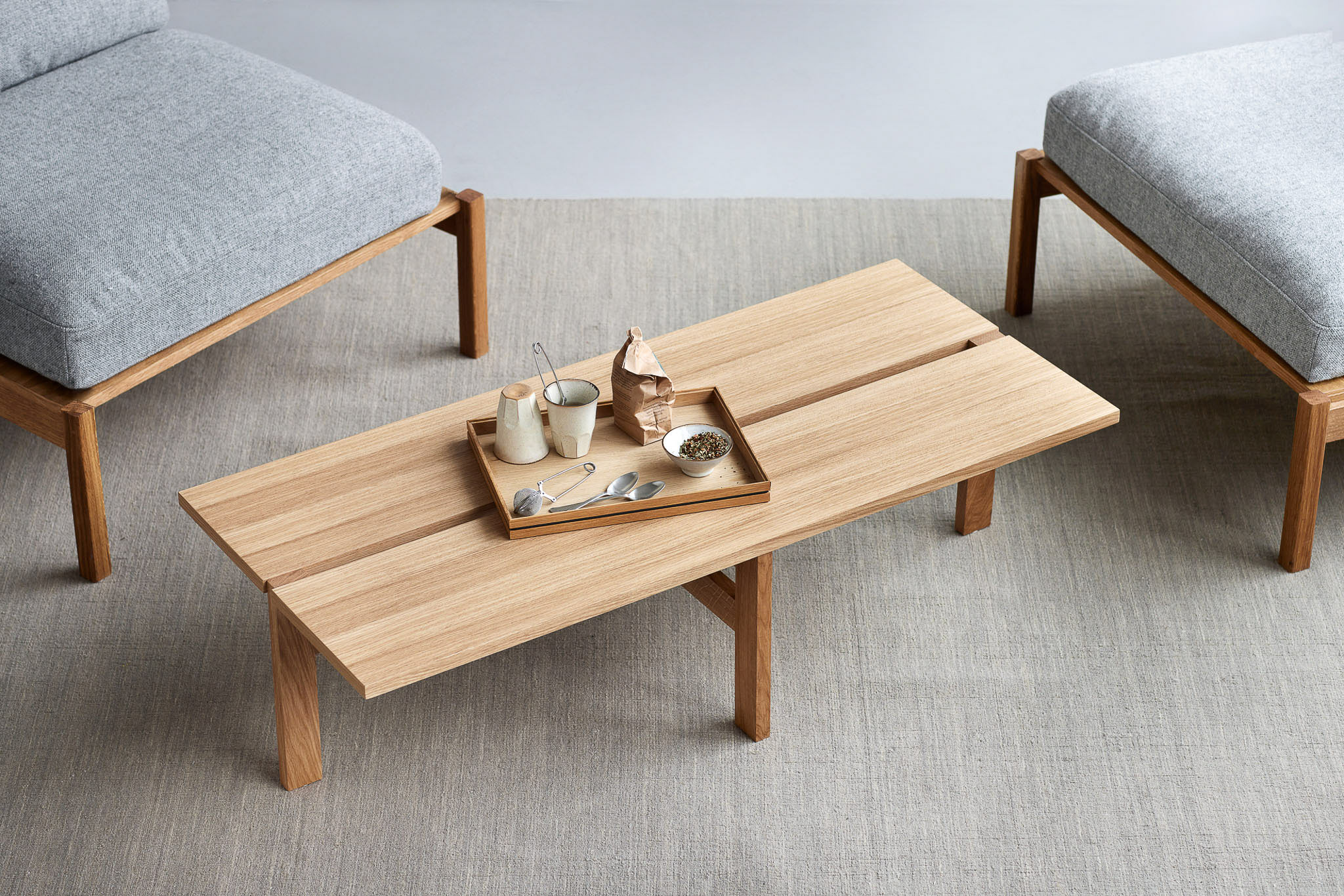 MOEBE // COFFEE TABLE - 115 CM | OAK