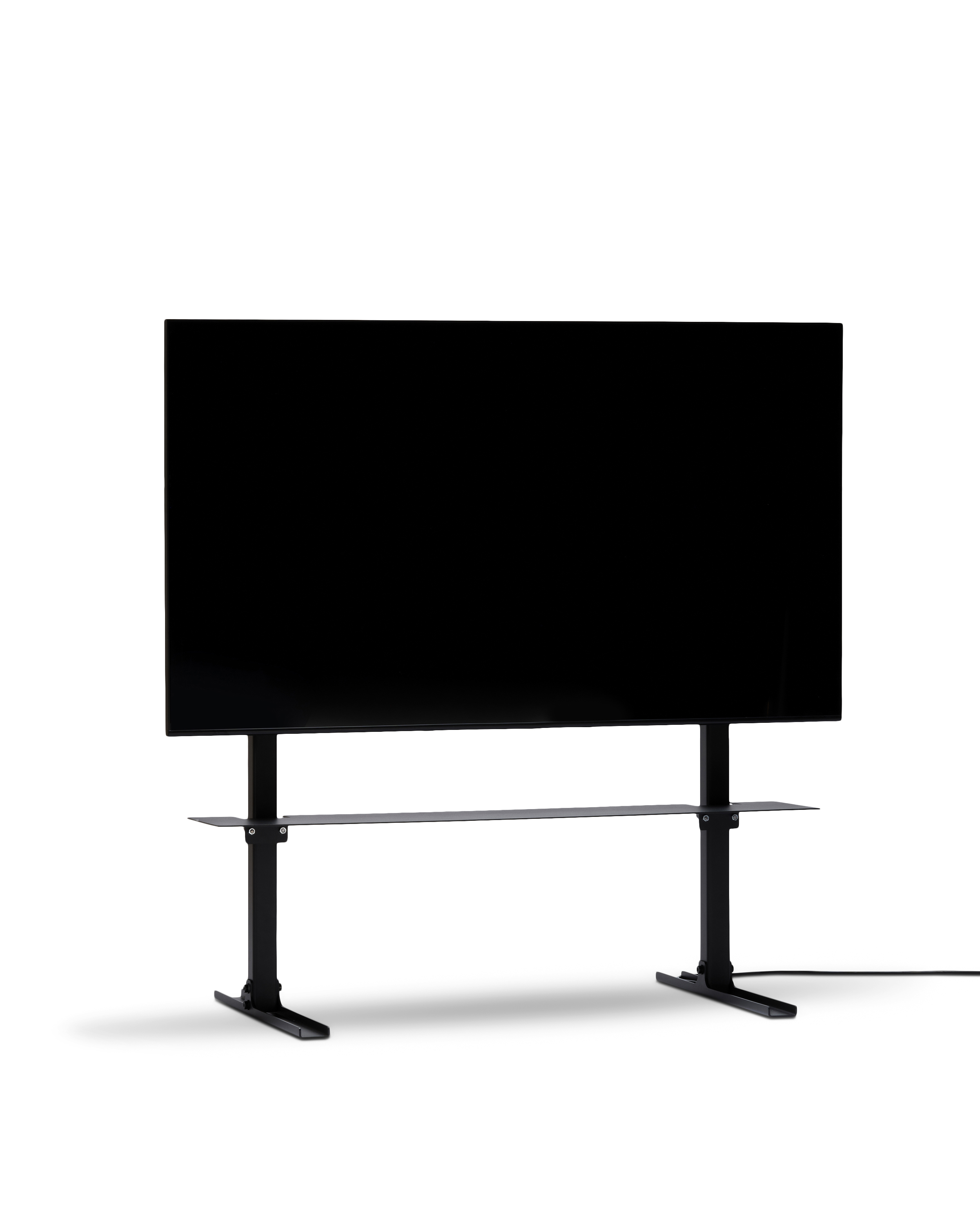 PEDESTAL // STRAIGHT TALL - TV STAND | CHARCOAL