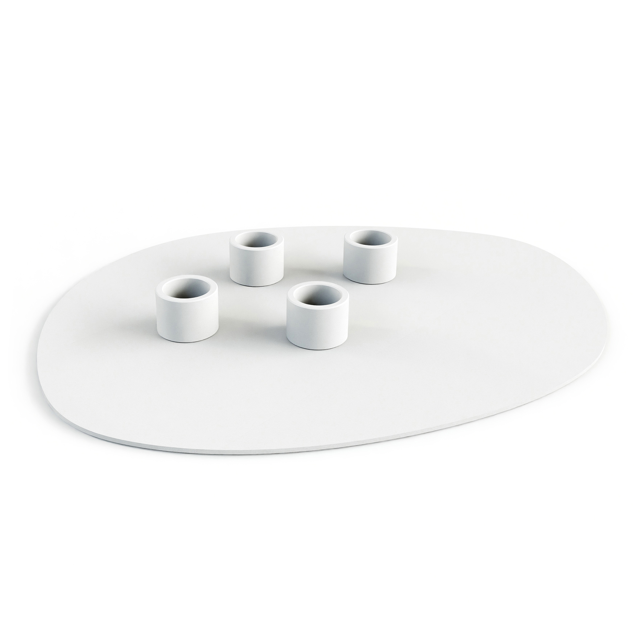 METALLBUDE // NOA L - CANDLE HOLDER | WHITE - 2-PACK