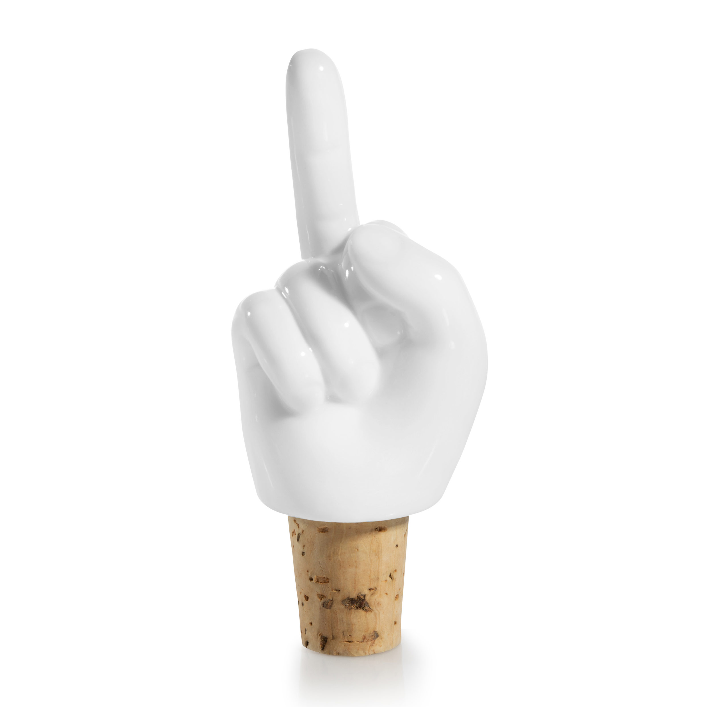 DONKEY PRODUCTS // FUCK HANDS - WINE STOPPER | WHITE