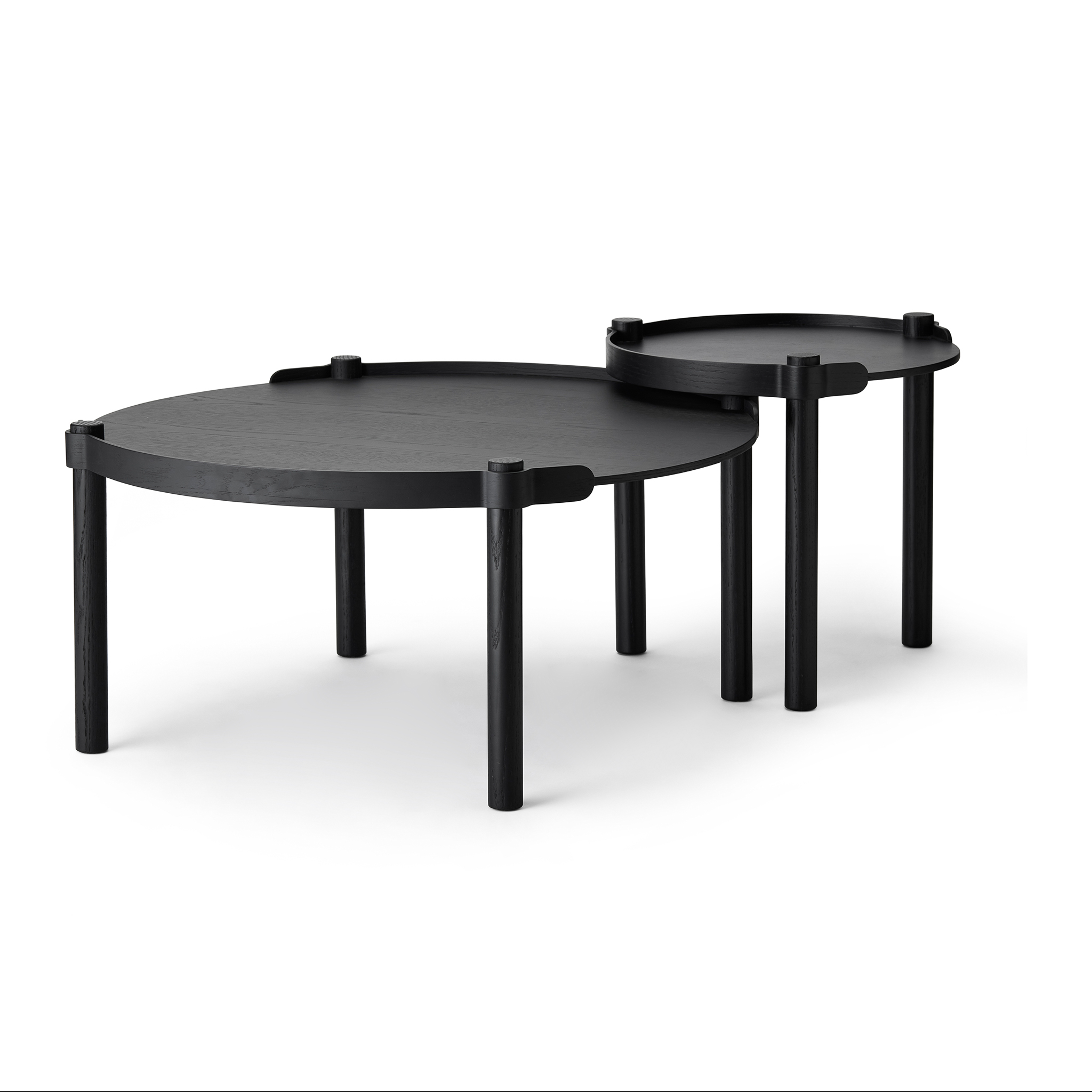 COOEE // WOODY TABLE - 80CM | BLACK STAINED OAK