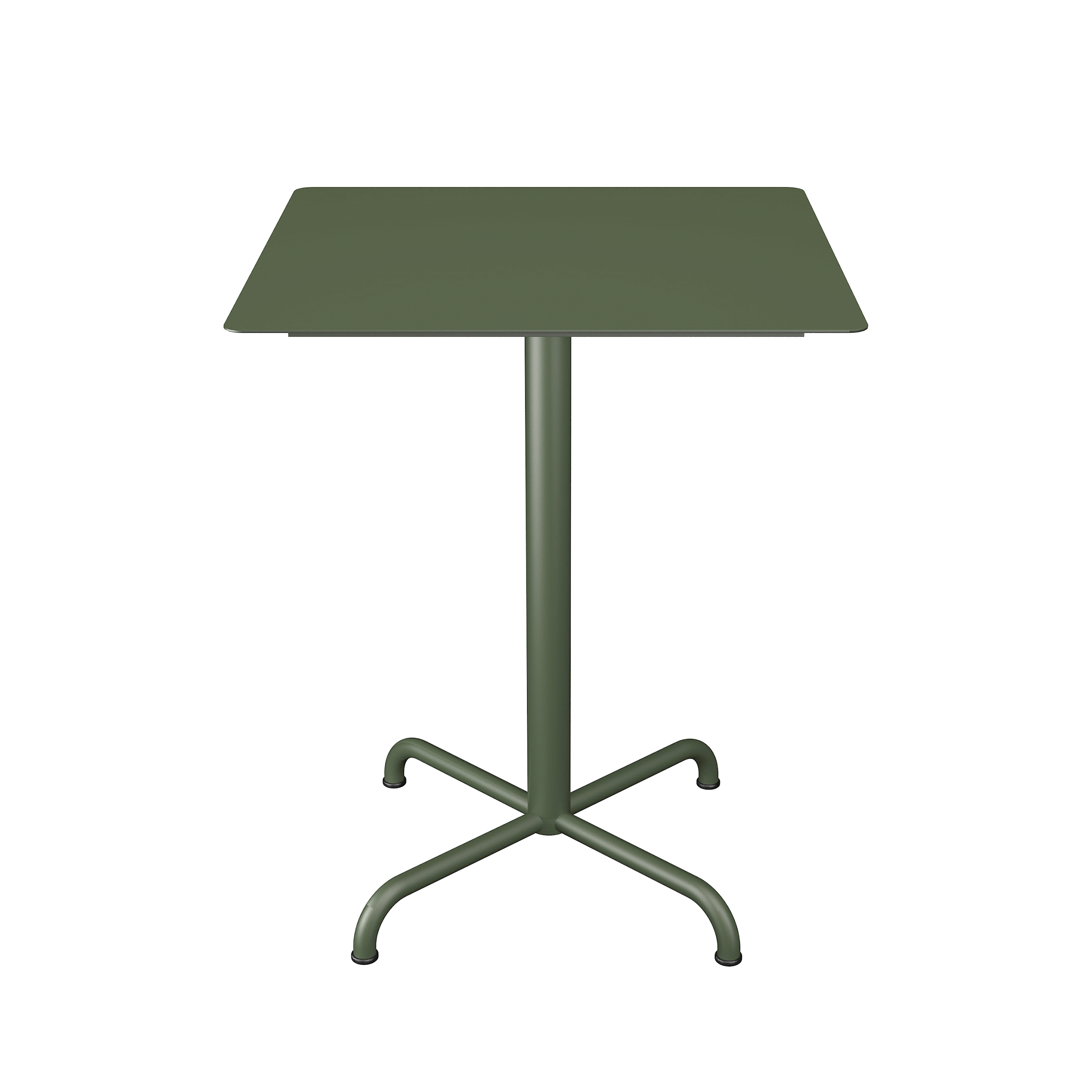 Houe // PICO Café Table - Bistro table, star base, 60x60cm, olive green