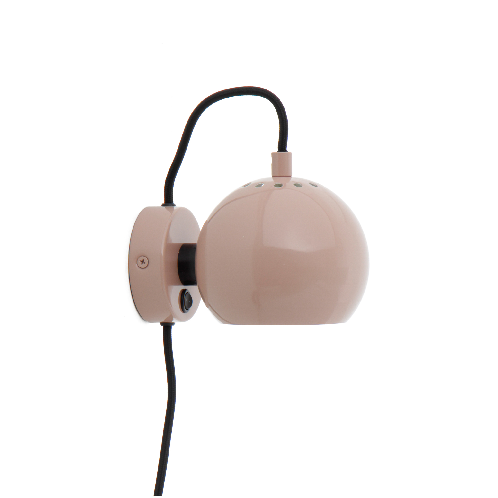 FRANDSEN // BALL WALL LAMP Ø12 EU - GLOSSY NUDE