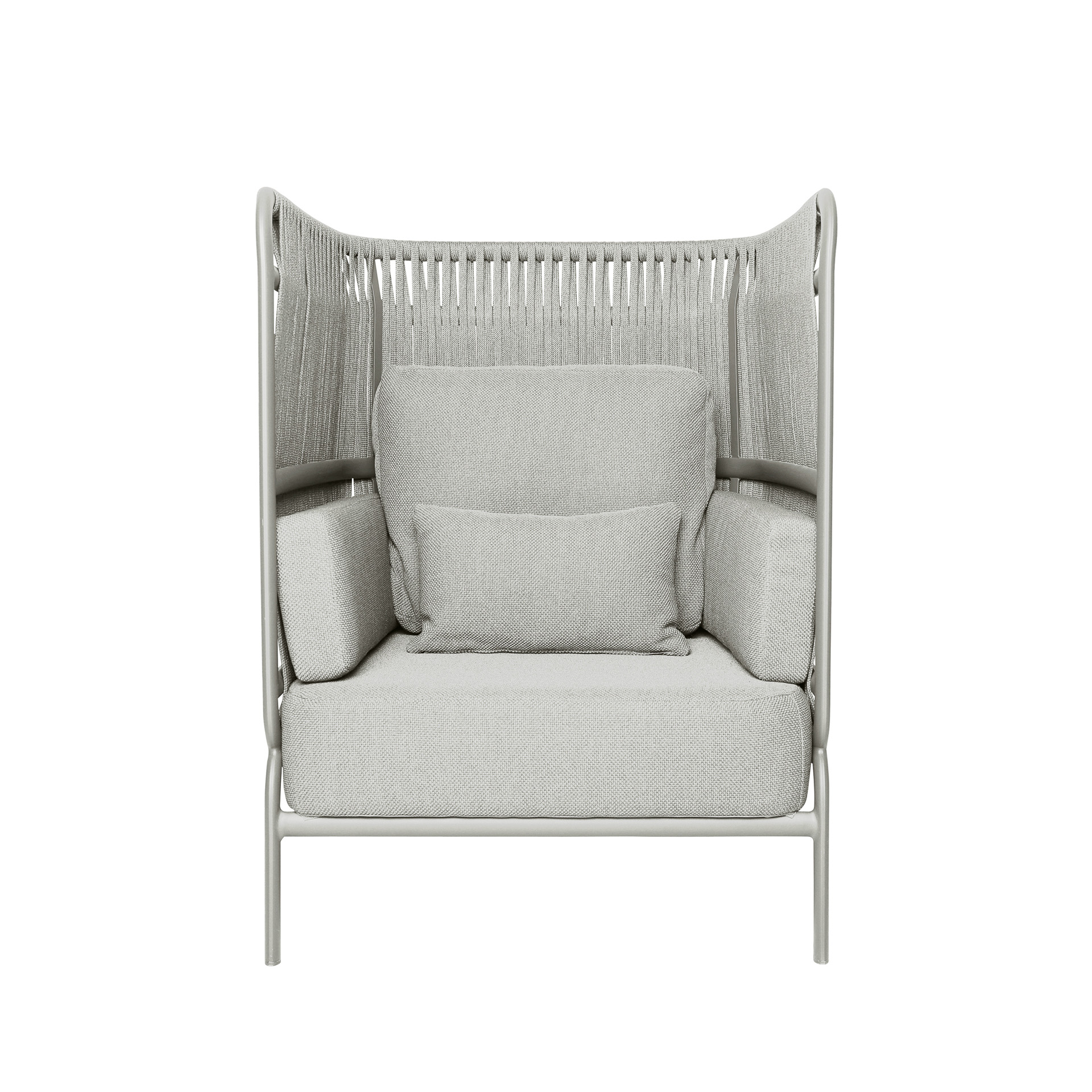 MINDO // MINDO 106 HIGH BACK LOUNGE CHAIR - LIGHT GREY | SILVER GREY