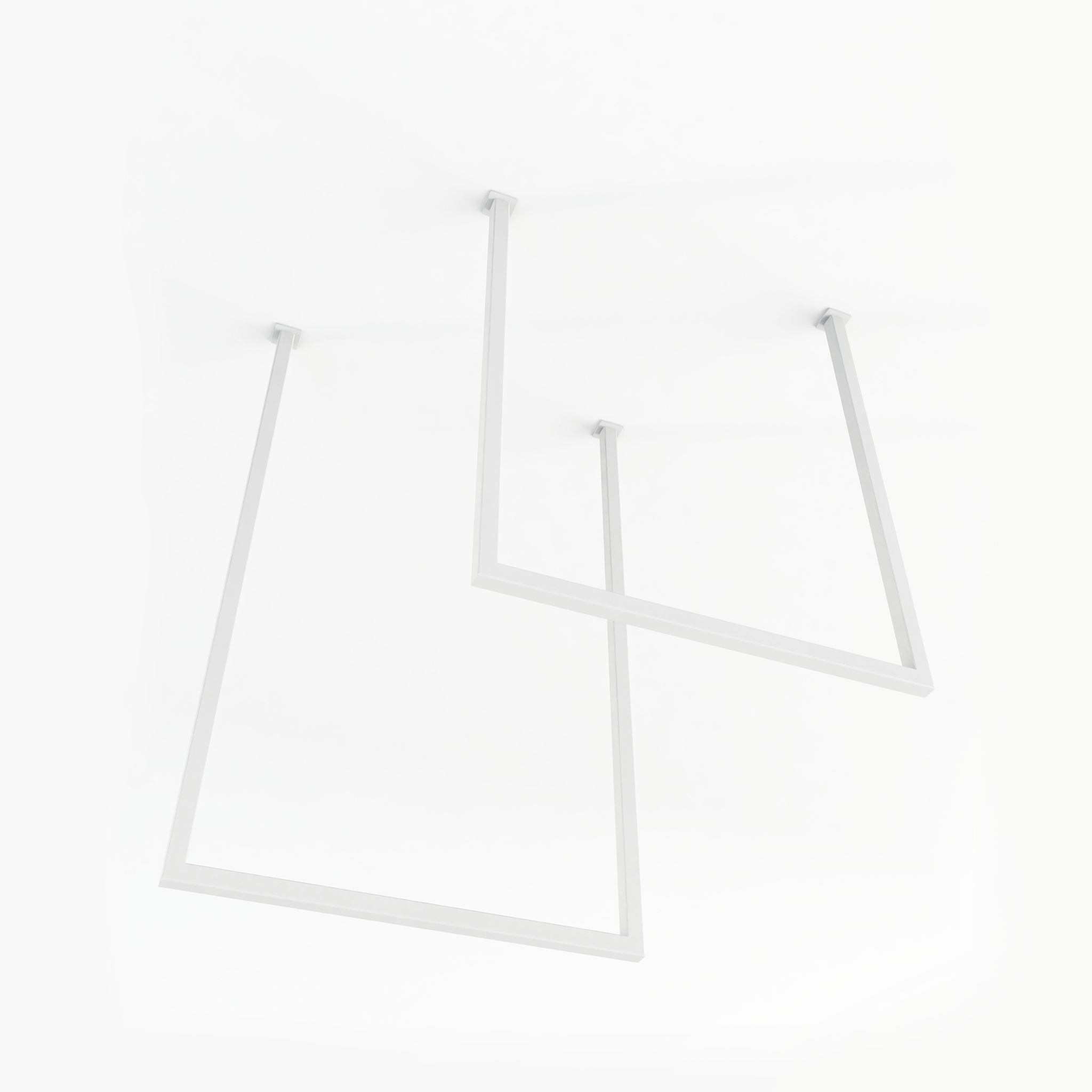 METALLBUDE // TENSI - TOWEL HOLDER | 2-PACK | WHITE - SQUARE