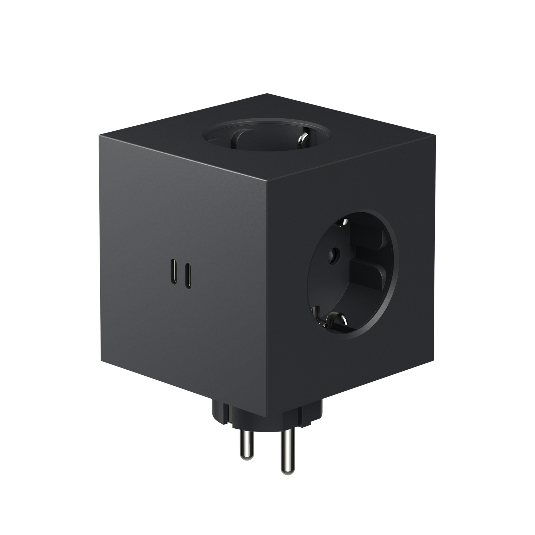 AVOLT // SQUARE 2 - SOCKET ADAPTER USB-C WALLMOUNT | BLACK