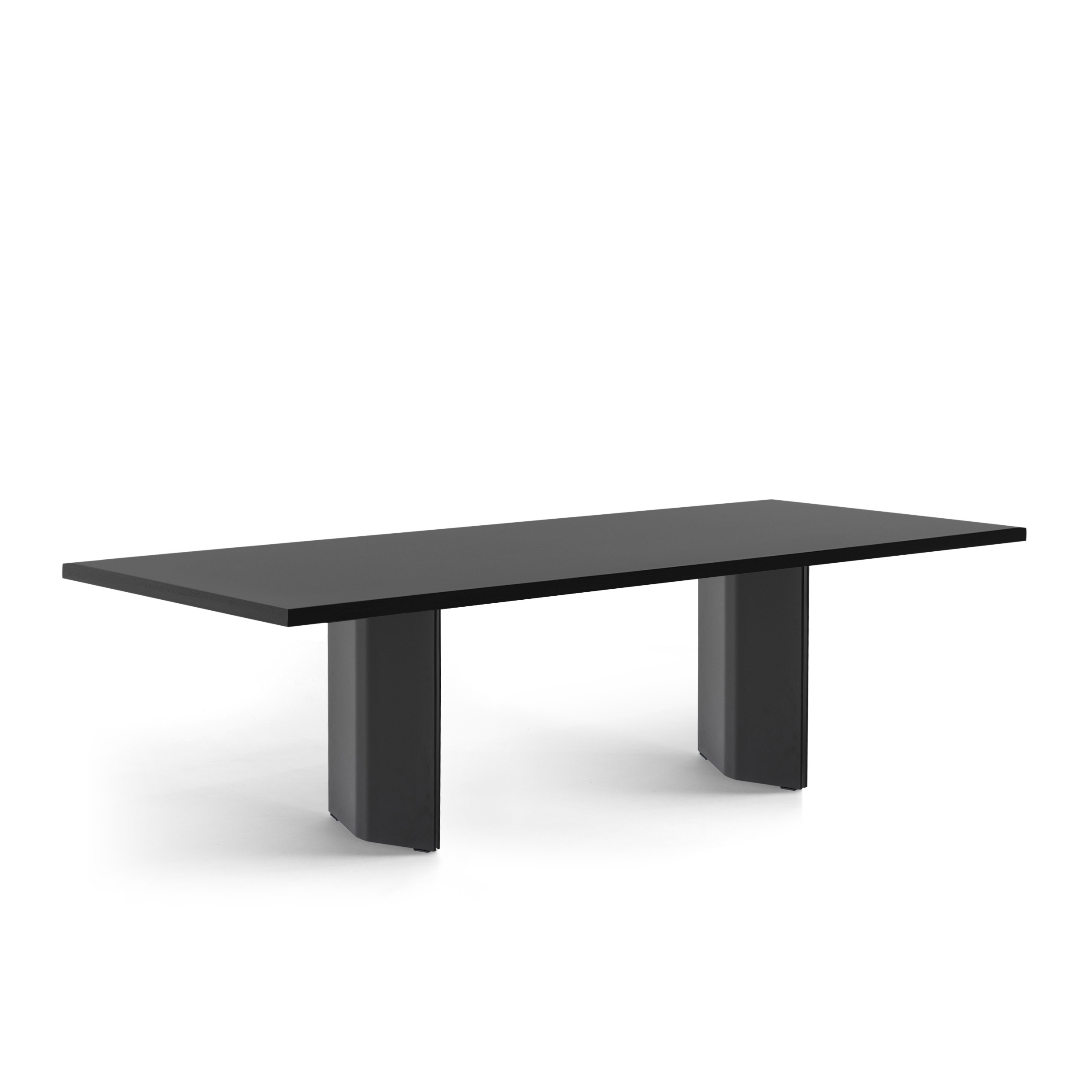 FORM EXCLUSIVE // KUNO - TABLE | FENIX | BLACK - DOUBLE BLACK - BLACK - 260CM X 100CM X 4CM