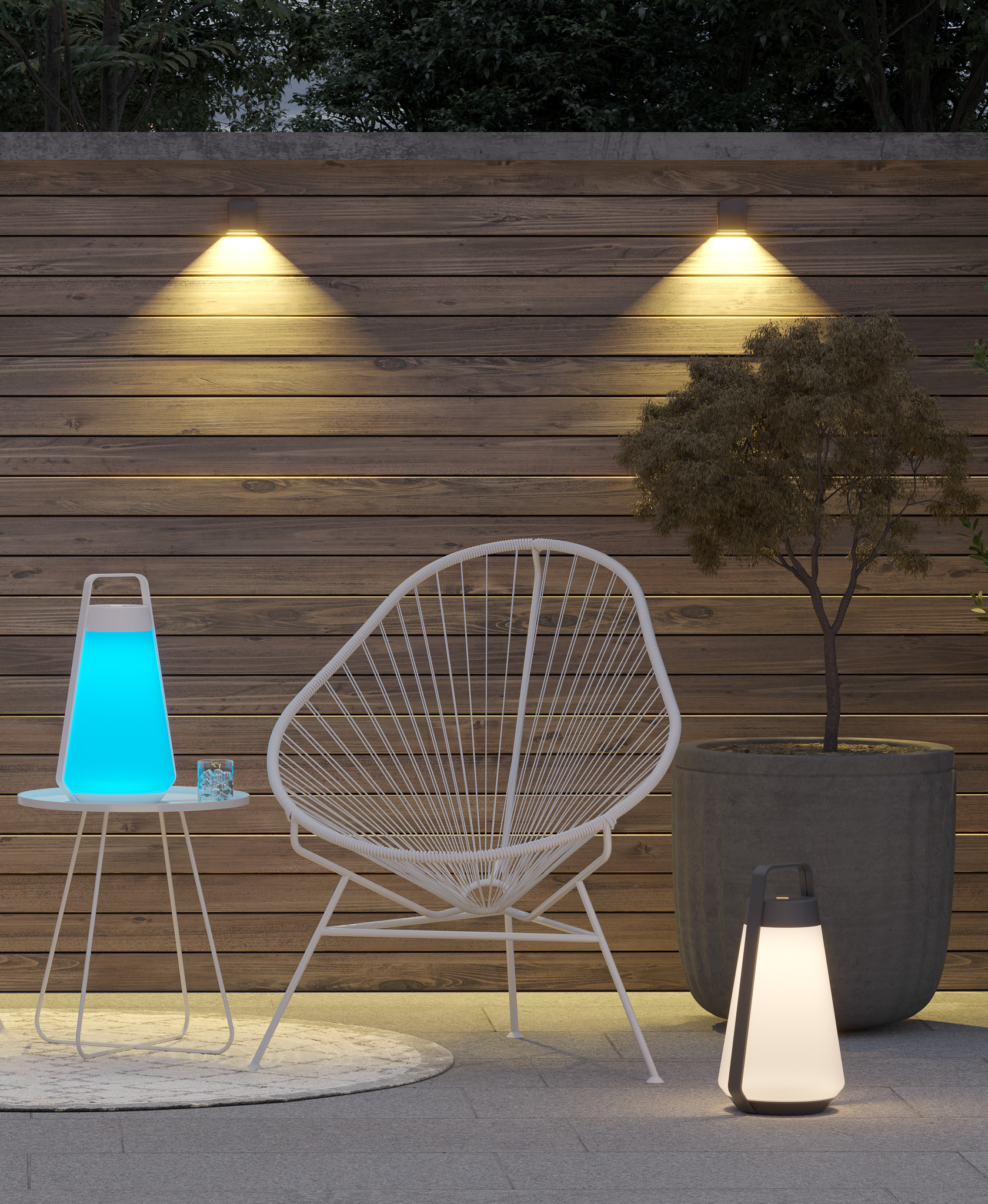 SOMPEX // AIR OUTDOOR LAMP - ALUMINUM | GLASS | WHITE