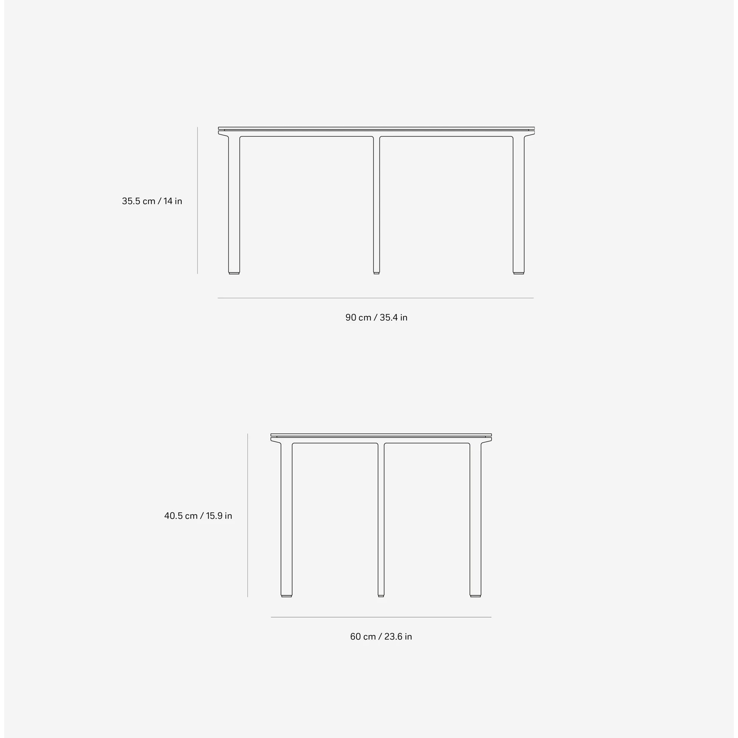 VIPP 423 // COFFEE TABLE - SIDE TABLE, Ø60, DARK OAK VENEER