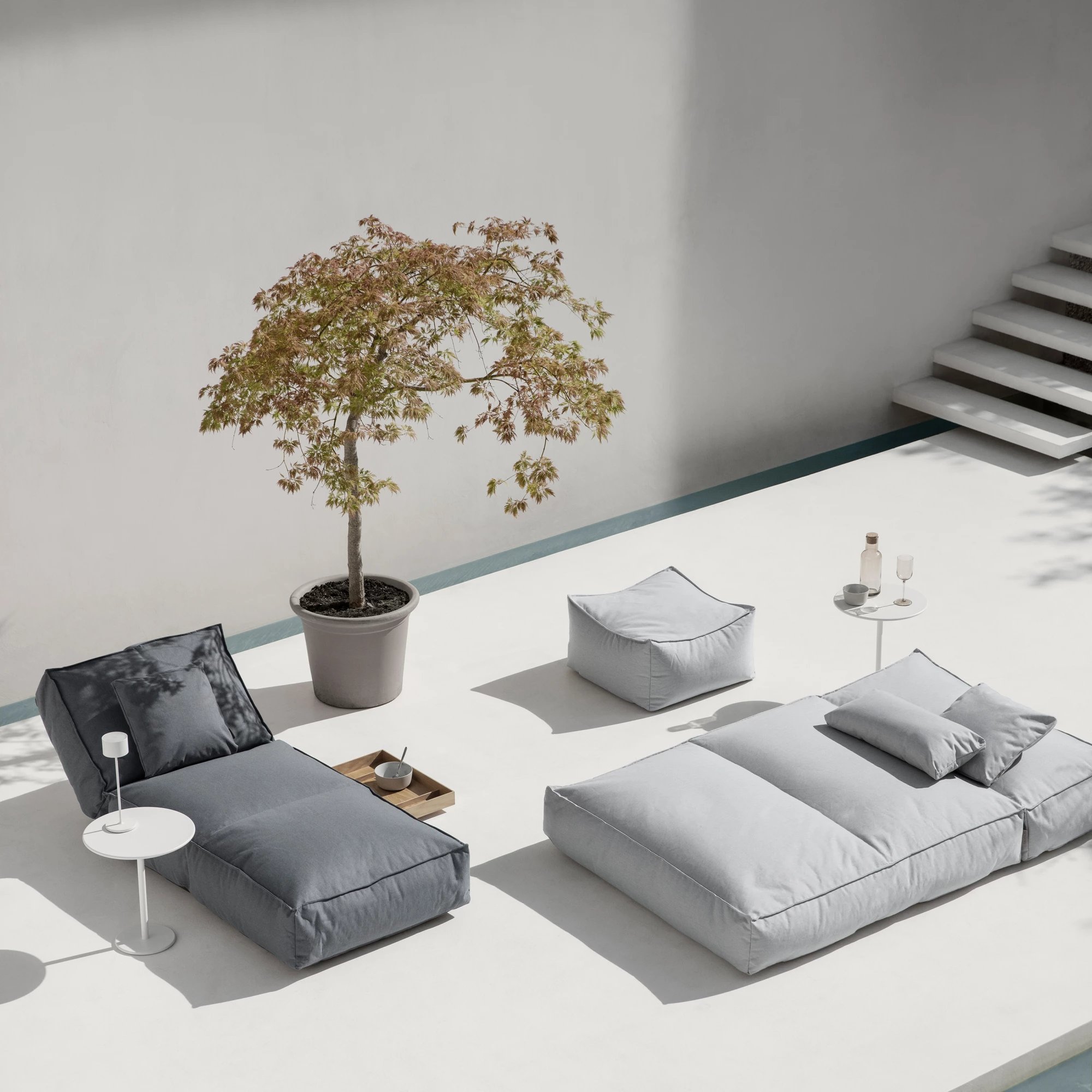 BLOMUS // STAY - OUTDOOR BED S | 80 x 190 cm | STONE
