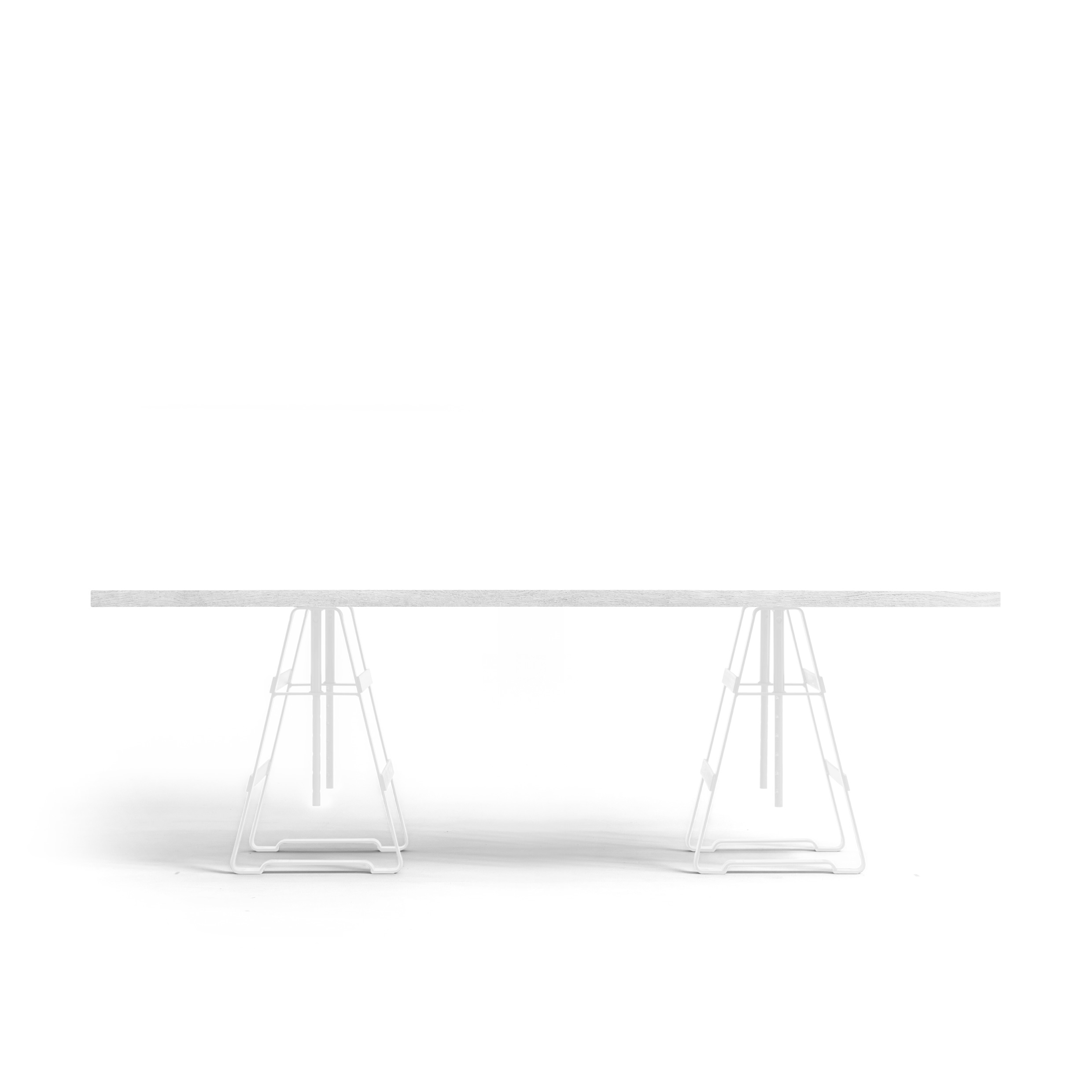 FORM EXCLUSIVE // FYNN - DINING TABLE | GERMAN OAK | WHITE OILED - 240CM X 100CM X 4CM - PAINT MONKEY WHITE