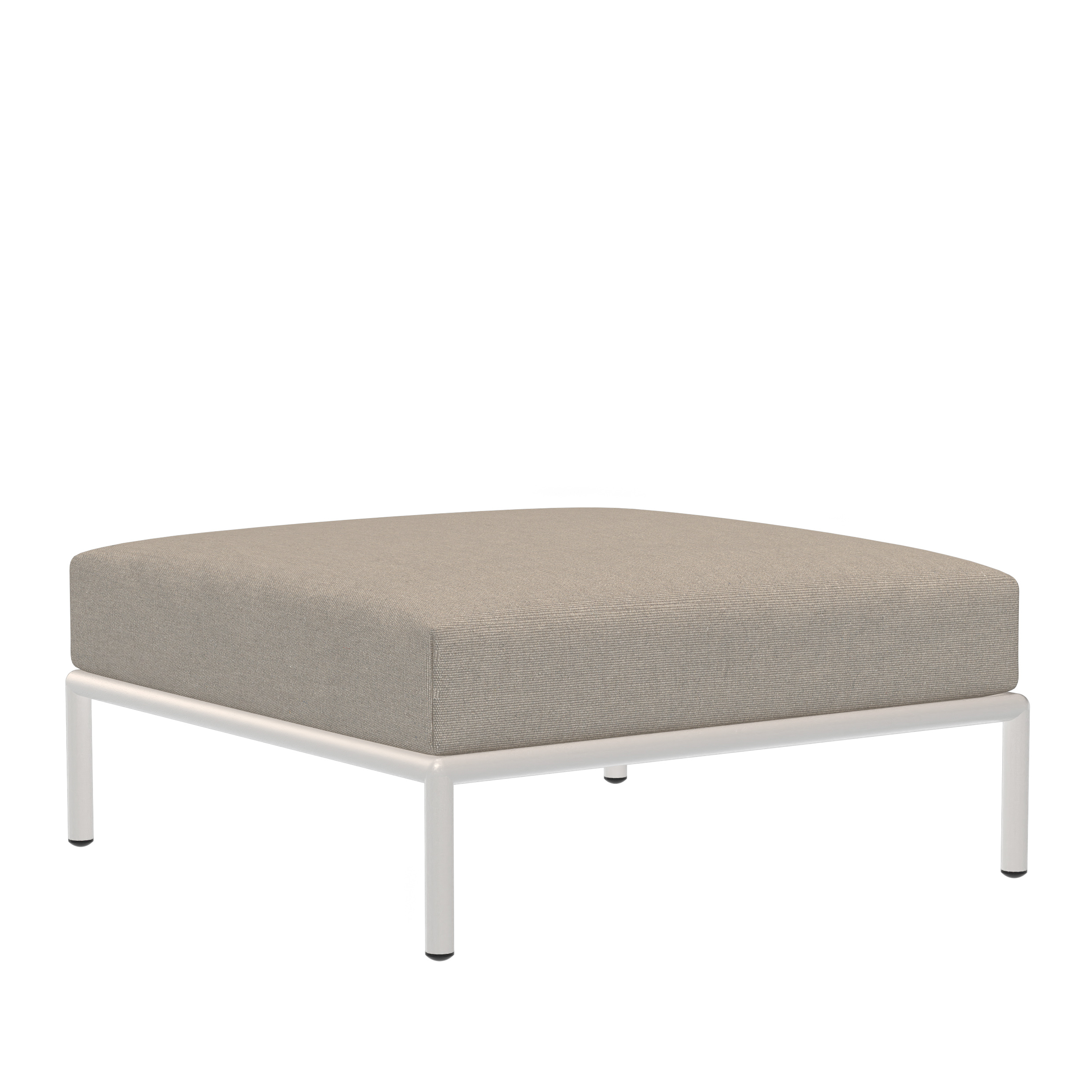 Houe // LEVEL 2 Ottoman - Loungehocker, Ash / Muded white