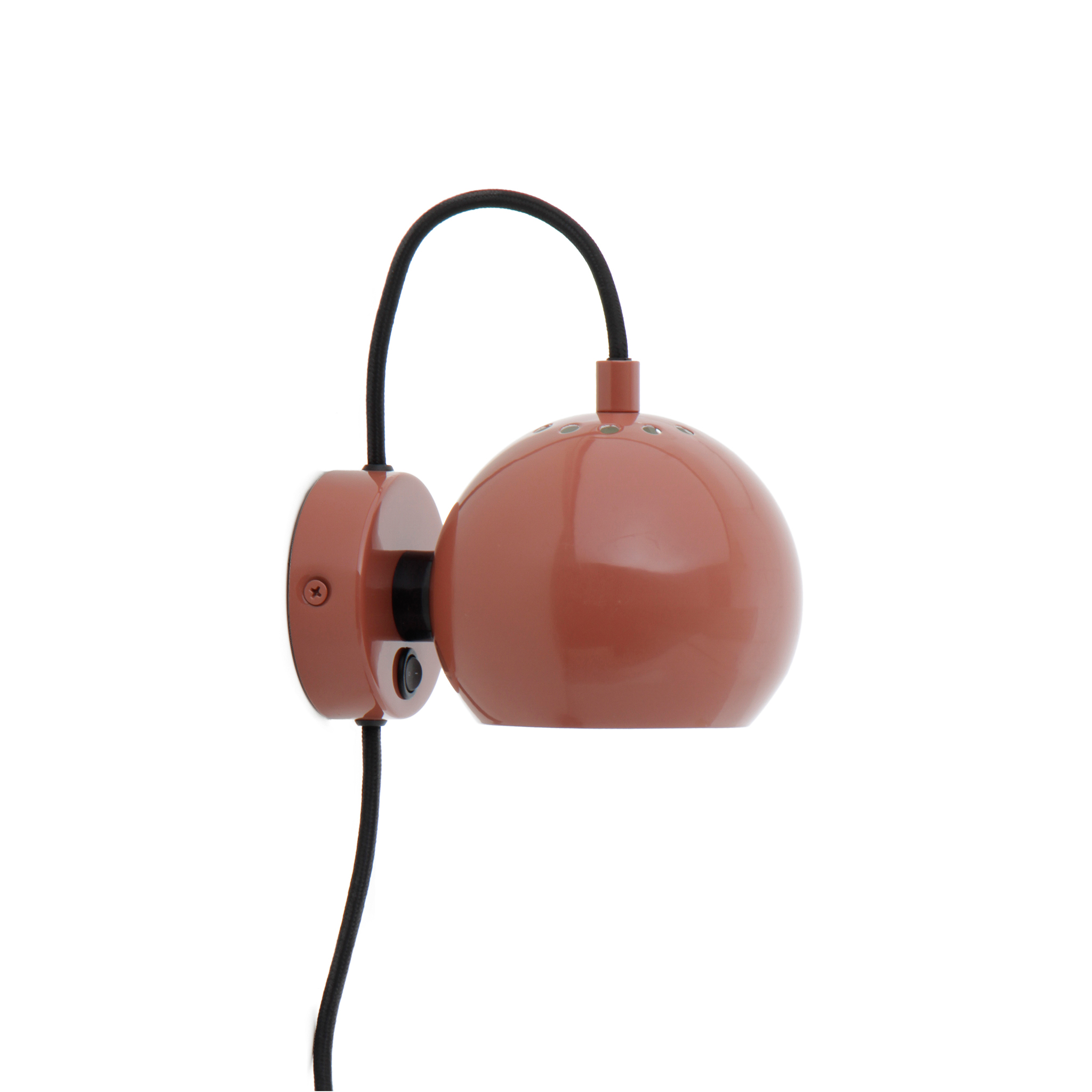 FRANDSEN // BALL WALL LAMP Ø12 EU - GLOSSY RED