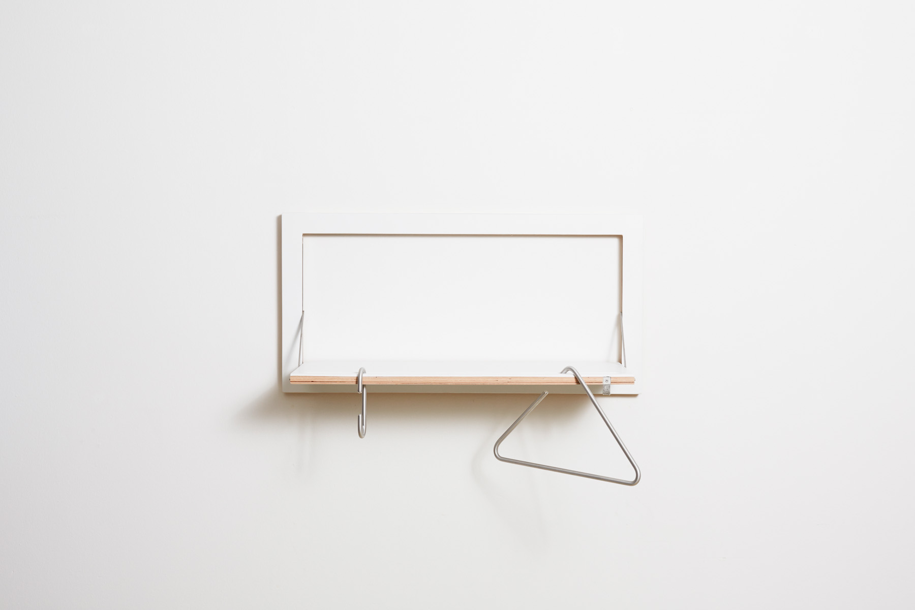 AMBIVALENZ // FLÄPPS - CLOTHES RAIL HÄNGRAIL | 80X40-1 | WHITE