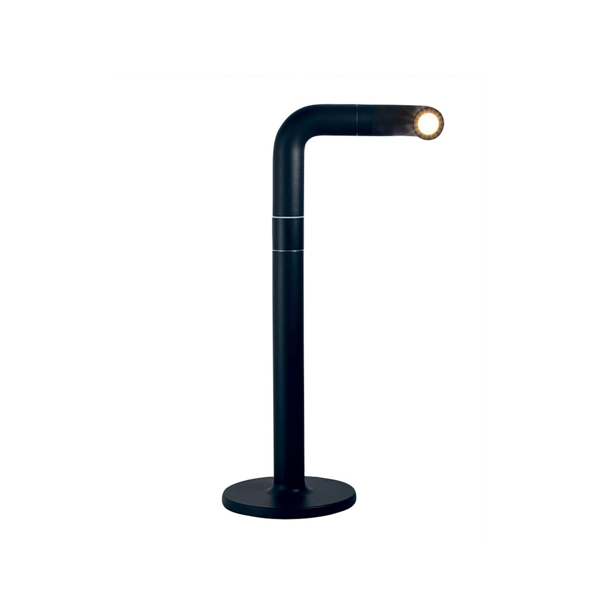 NEWDES // PIPE T - BATTERY TABLE LAMP | BLACK | 38CM