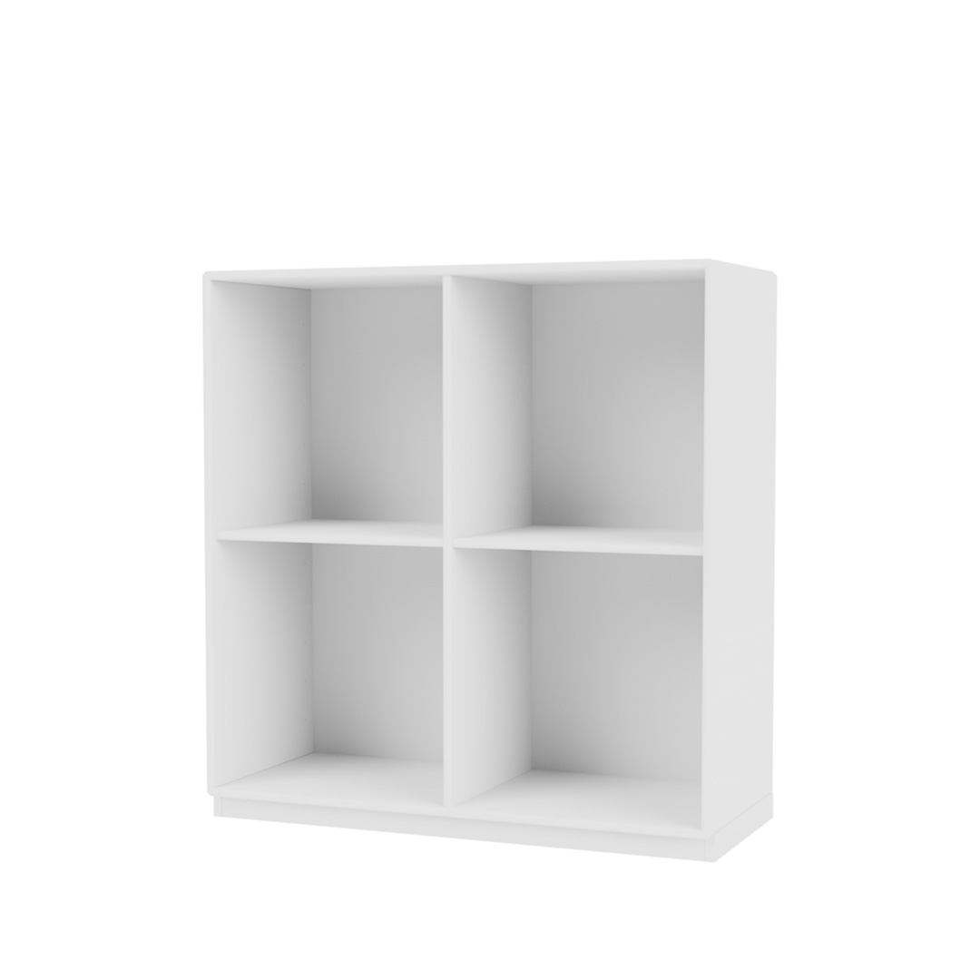 MONTANA // SHOW - OFFENES BÜCHERREGAL | NEW WHITE | SOCKEL 3 CM