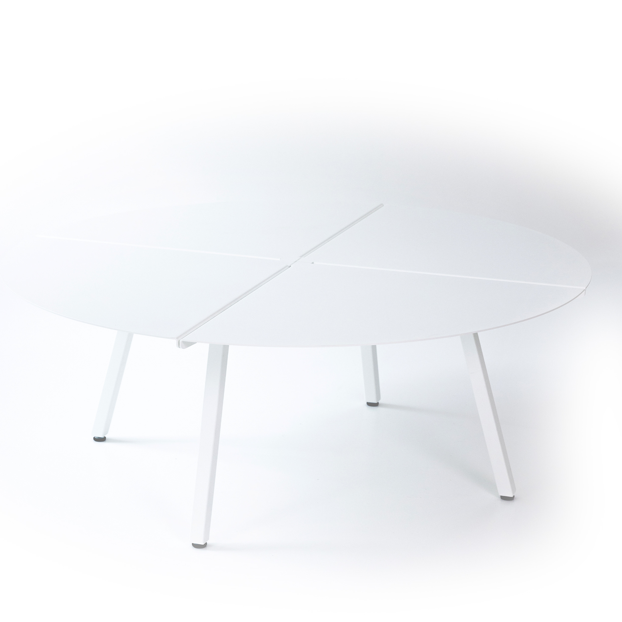 METALLBUDE // SUNIVA - OUTDOOR LOUNGE TABLE | ROUND | WHITE