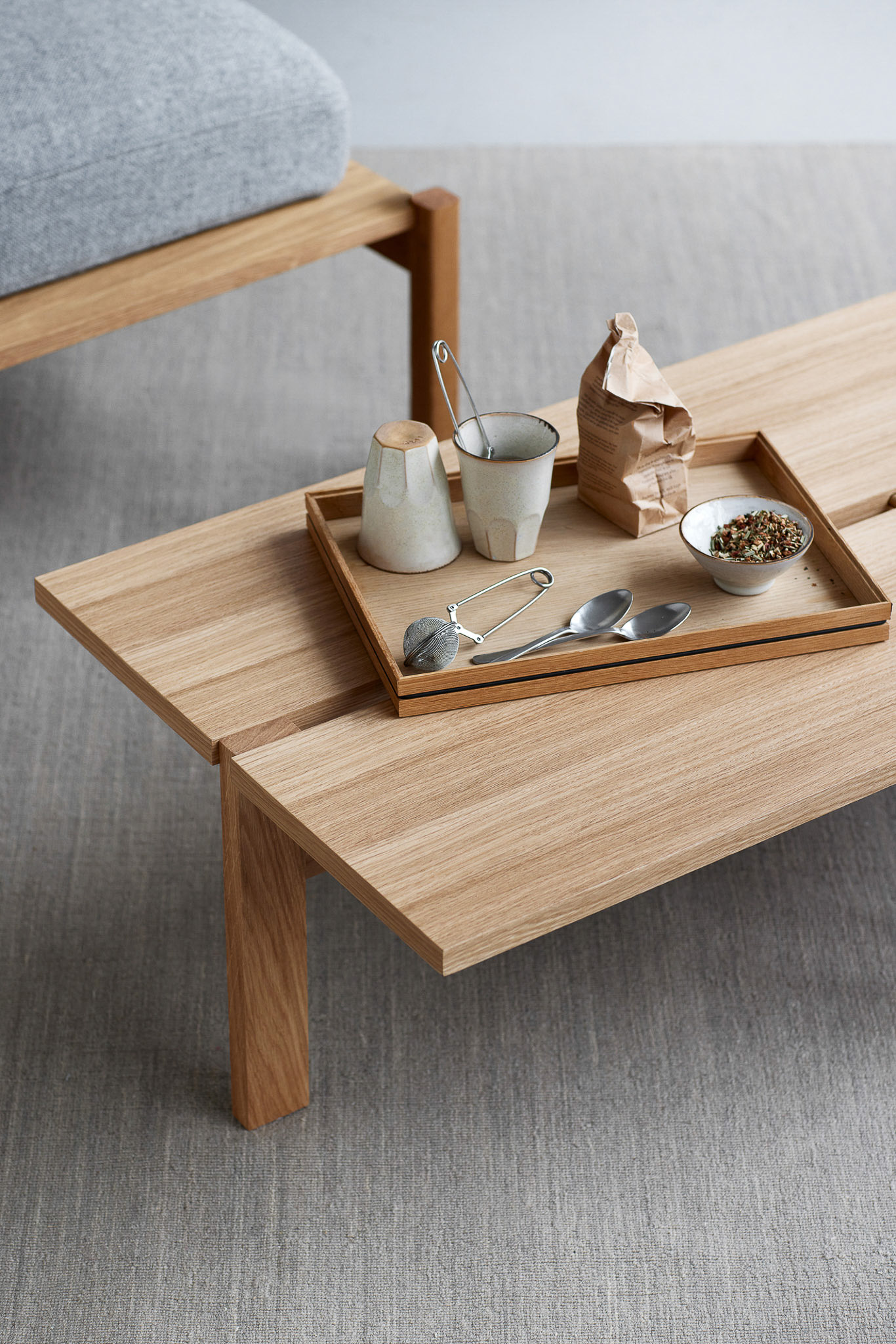 MOEBE // COFFEE TABLE - 115 CM | OAK