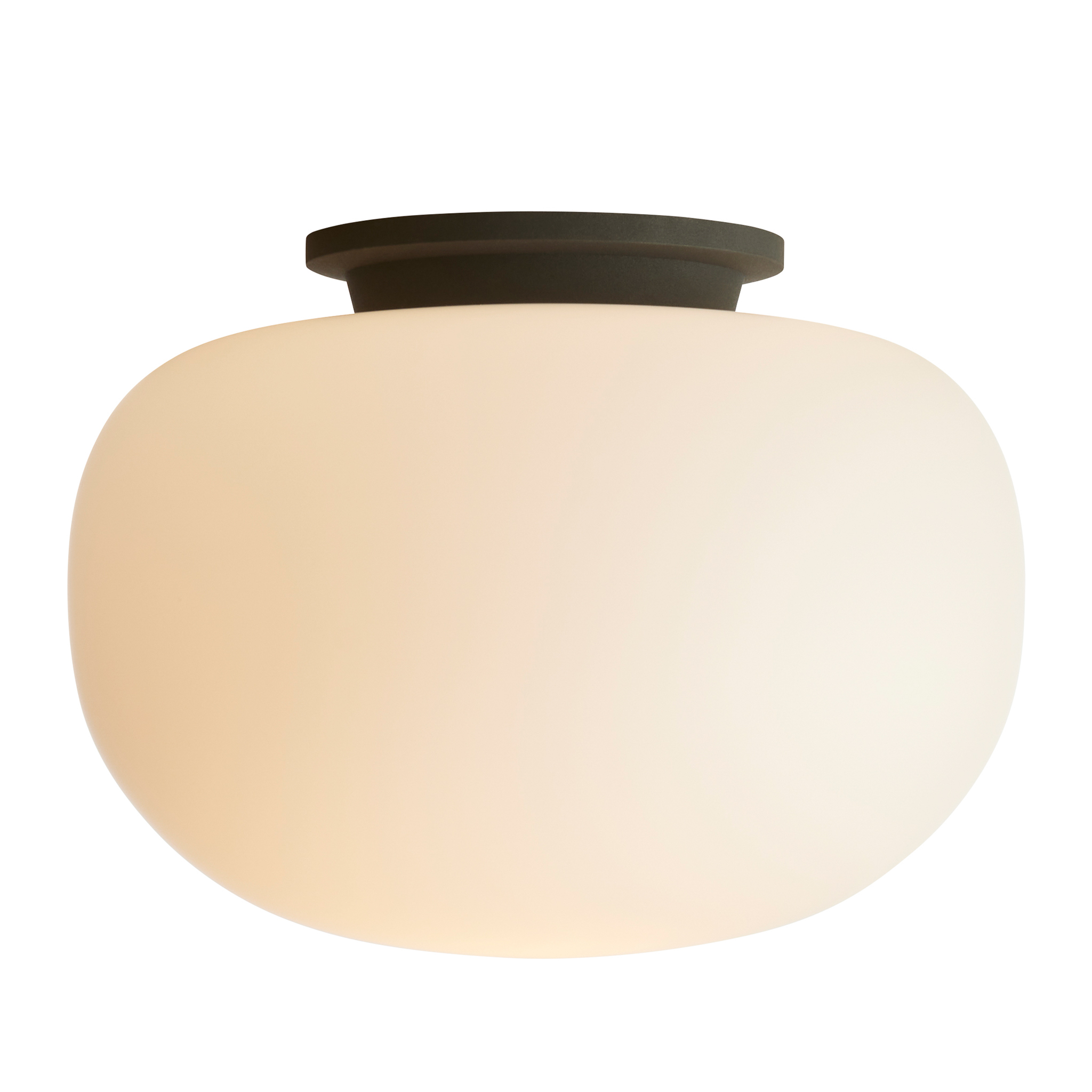 FRANDSEN // SUPERNATE CEILING LIGHT Ø28 EU - OPAL WHITE/BLACK