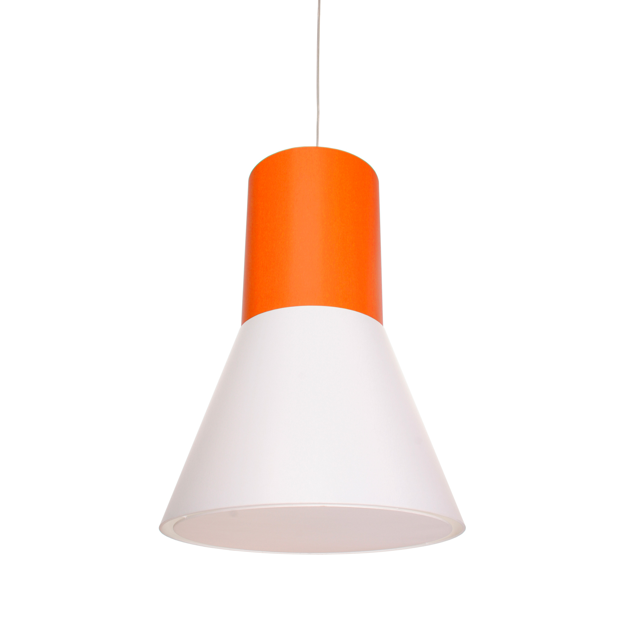 frauMaier // BigAndy white - Pendant lamp, orange