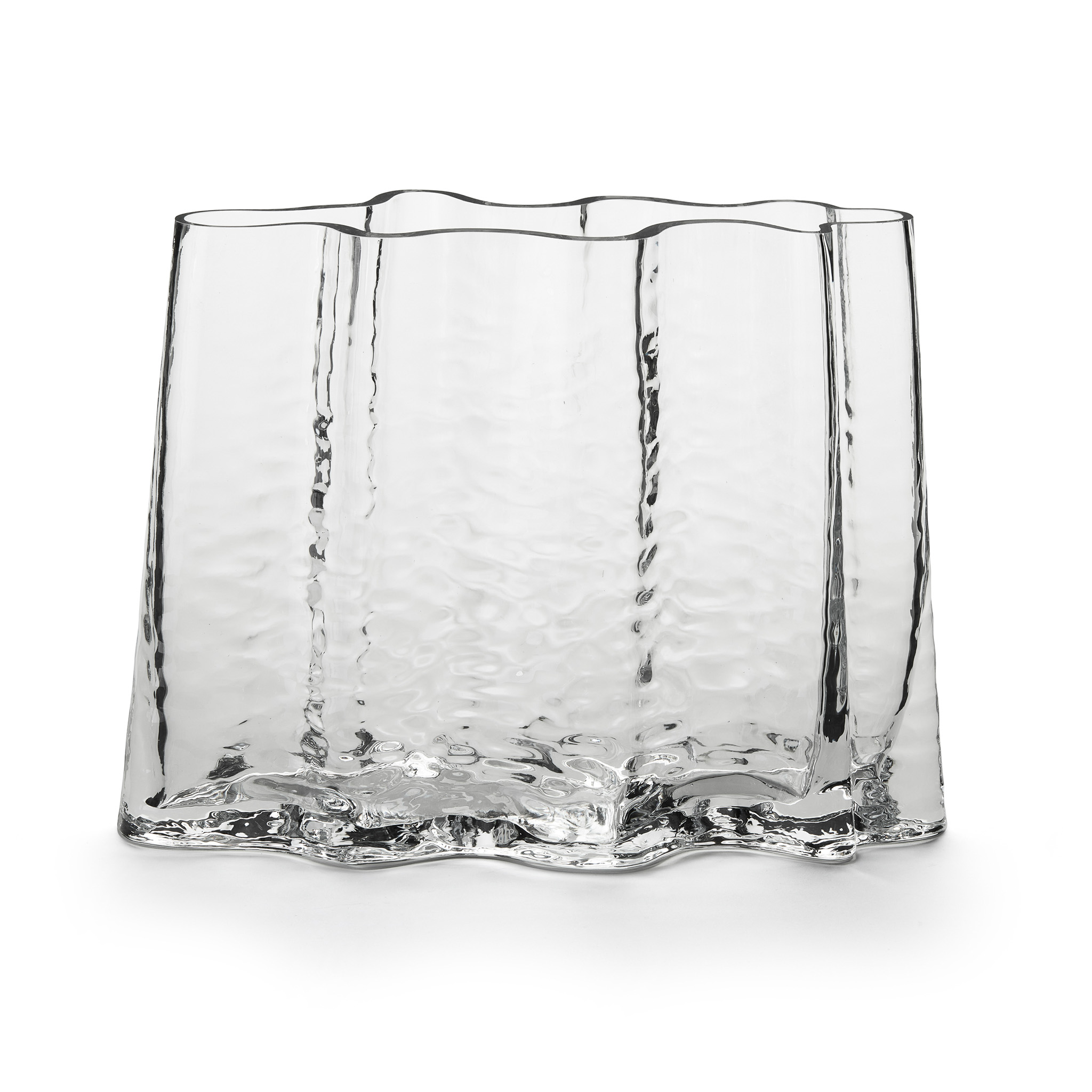 COOEE // GRY WIDE VASE - 24CM | CLEAR