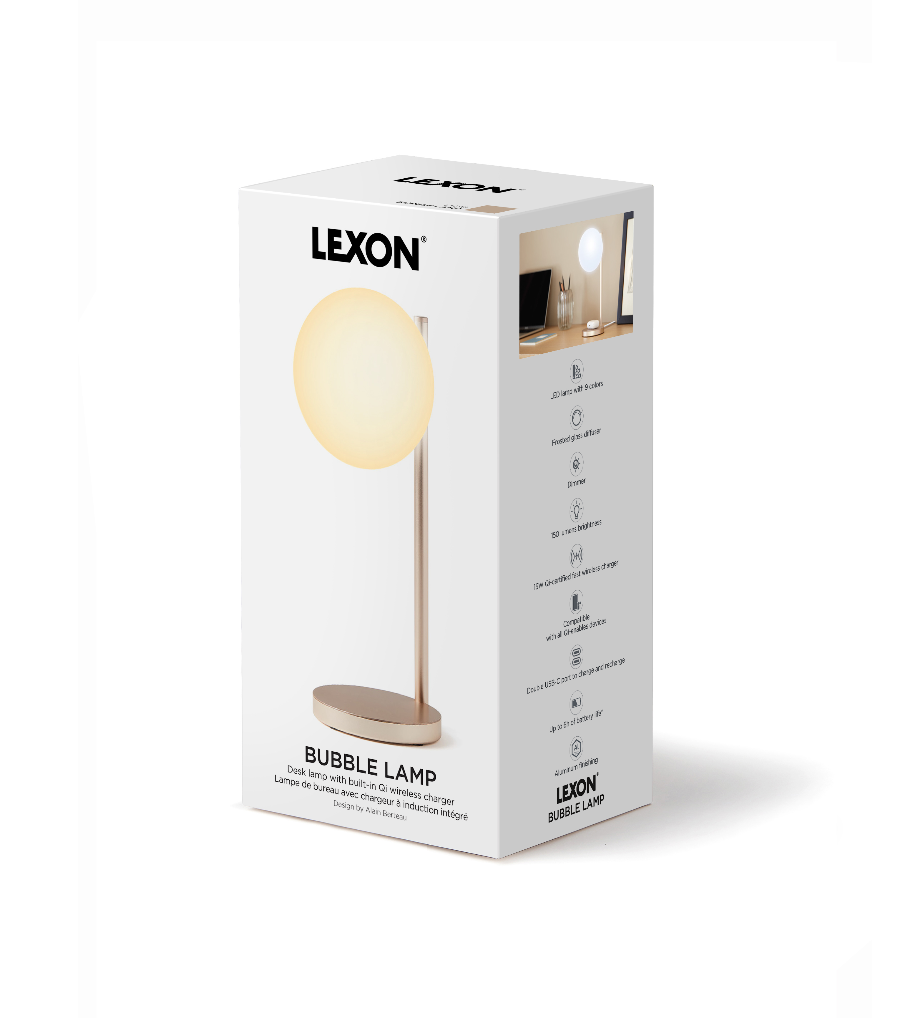 LEXON DESIGN // BUBBLE LAMP | GUN METAL