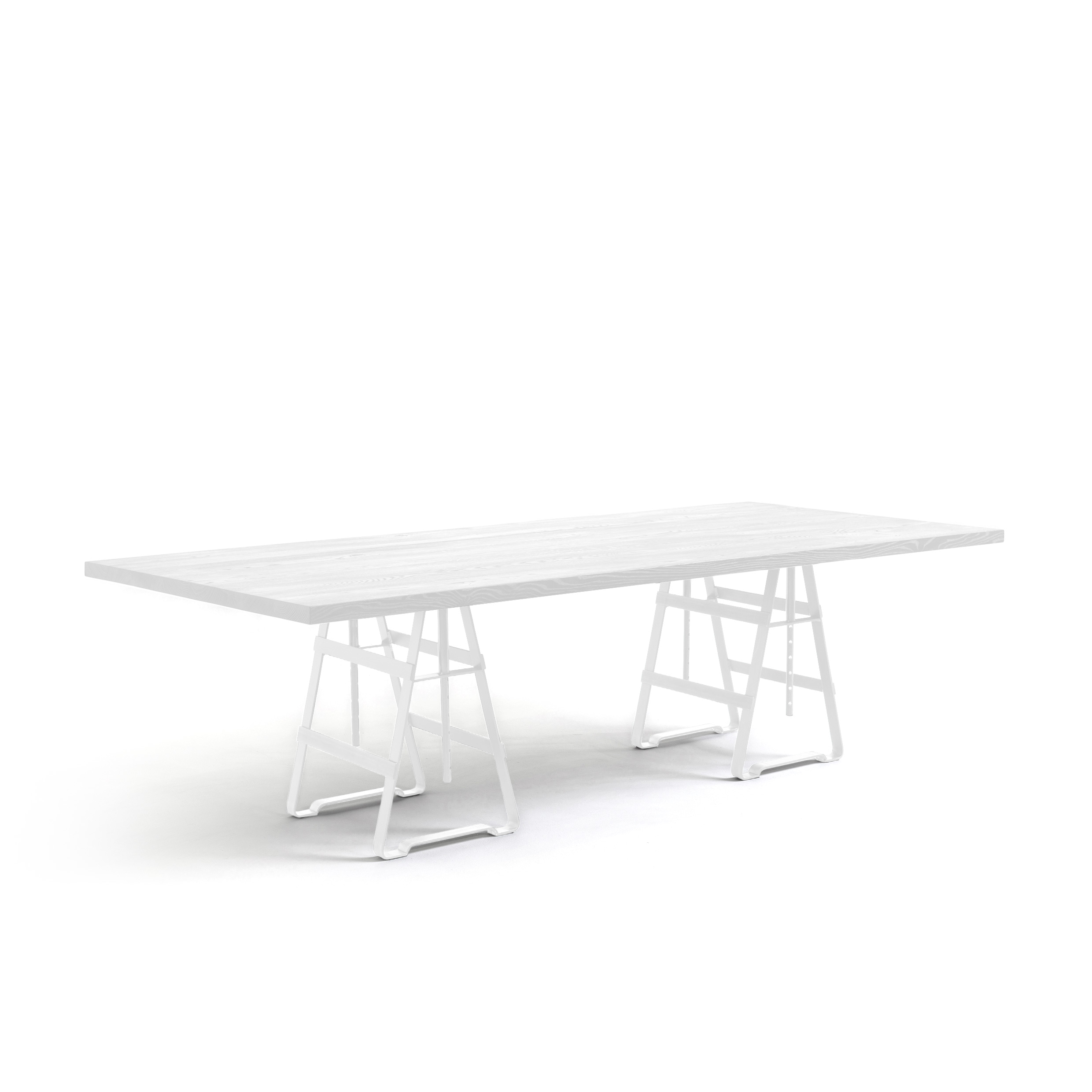 FORM EXCLUSIVE // FYNN - DINING TABLE | GERMAN OAK | WHITE OILED - 240CM X 100CM X 4CM - PAINT MONKEY WHITE