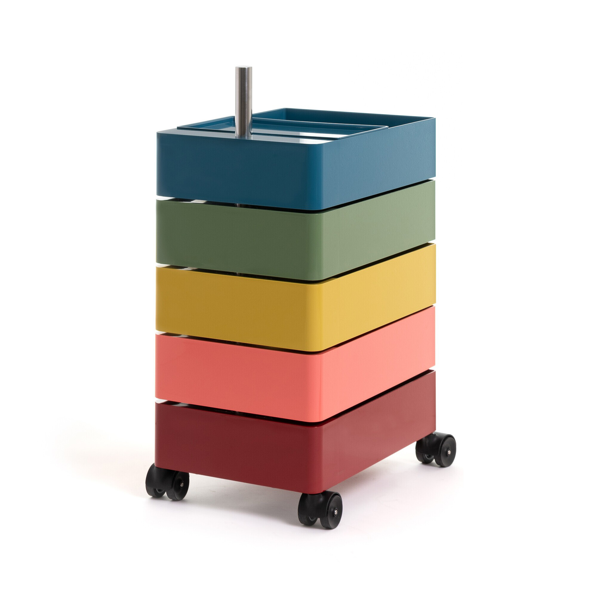 MAGIS // 360° - ROLLCONTAINER | 5 SCHUBLADEN | MULTICOLOR