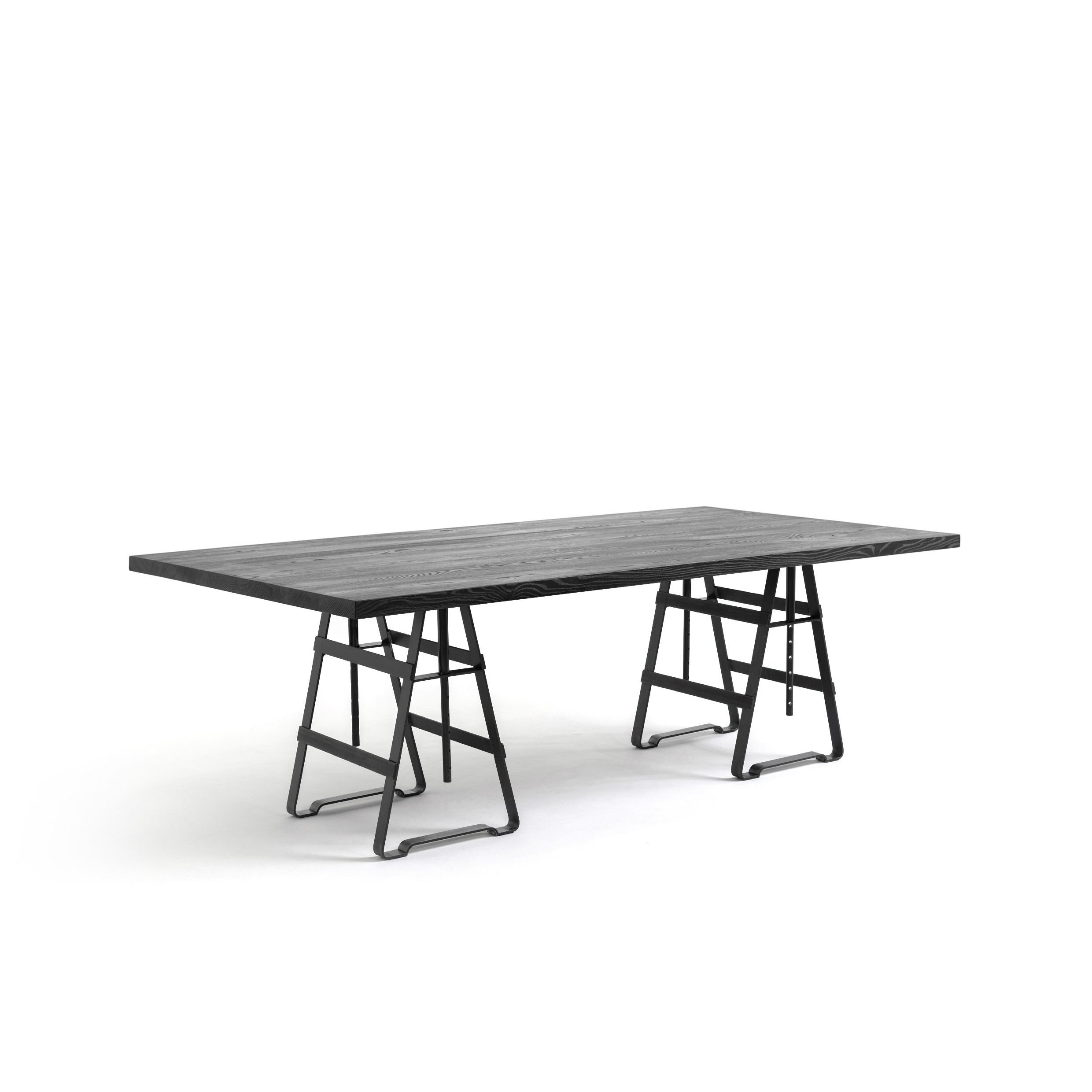 FORM EXCLUSIVE // FYNN - DINING TABLE | GERMAN OAK | BLACK CARED - 180CM X 90CM X 4CM - LACK MONKEY BLACK