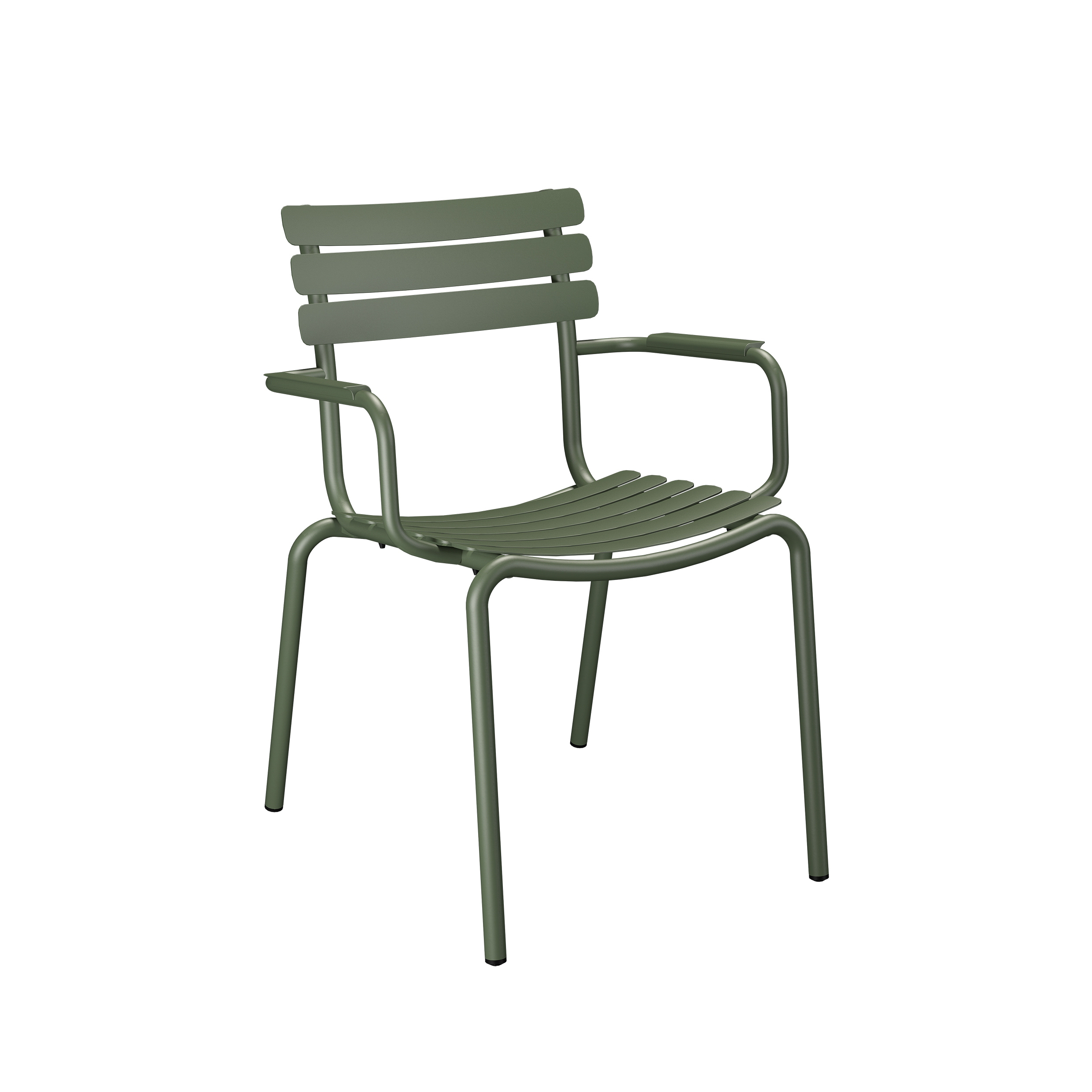 Houe // AVANTI Dining Chair - Garden chair with armrest, olive green