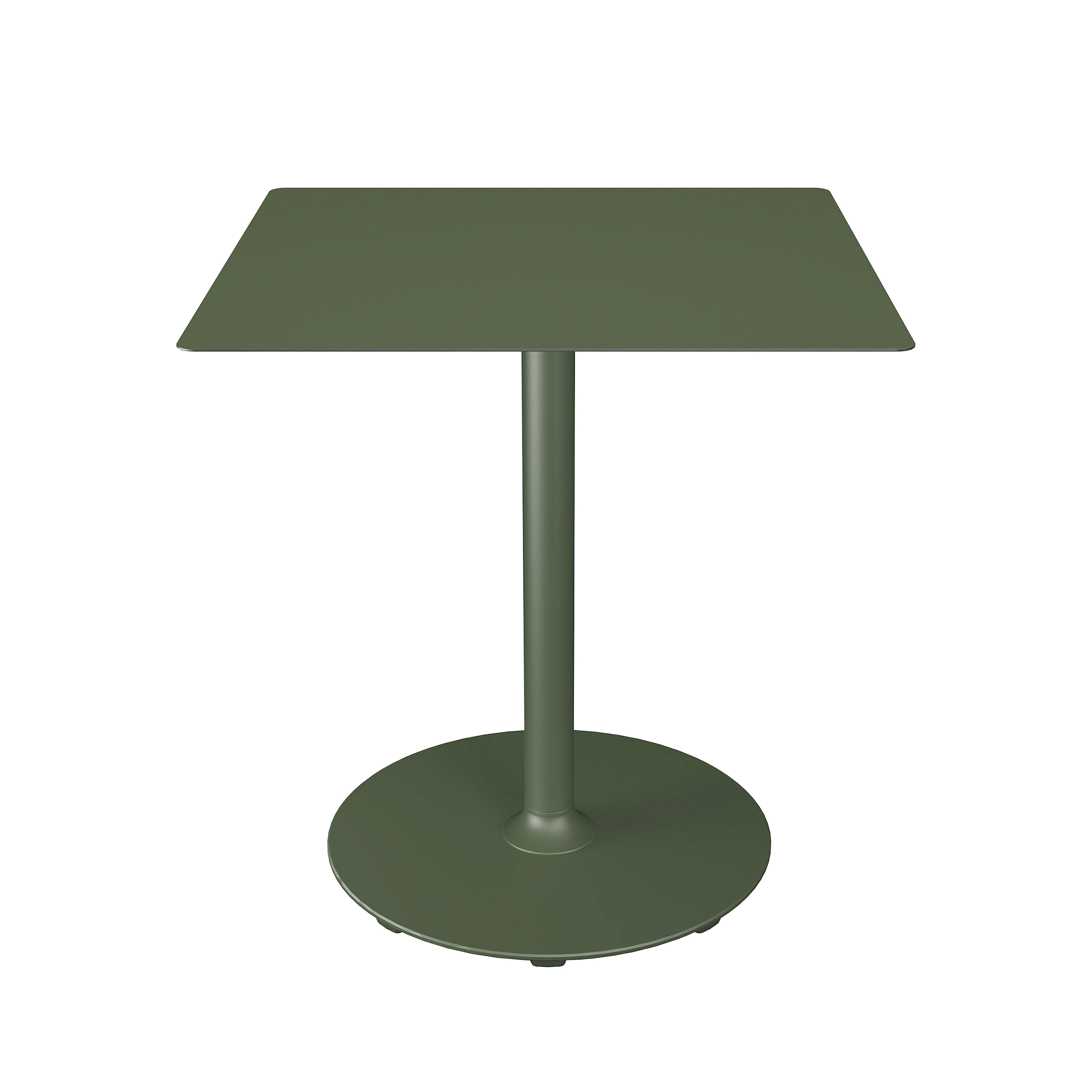 Houe // PICO Café Table - Bistro table, round base, 70x70cm, Olive green