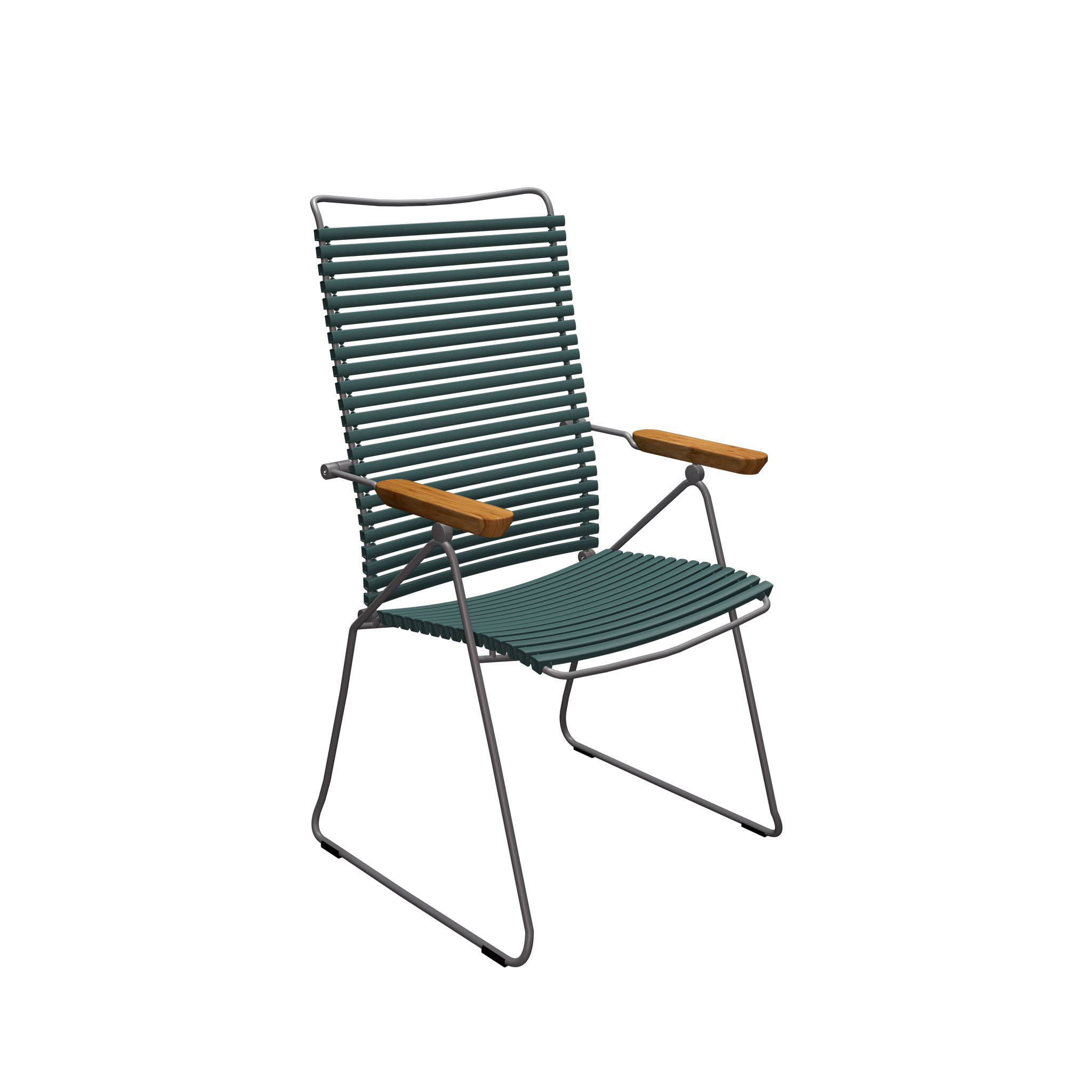 Houe // CLICK Position Chair - adjustable high-back chair, pine green