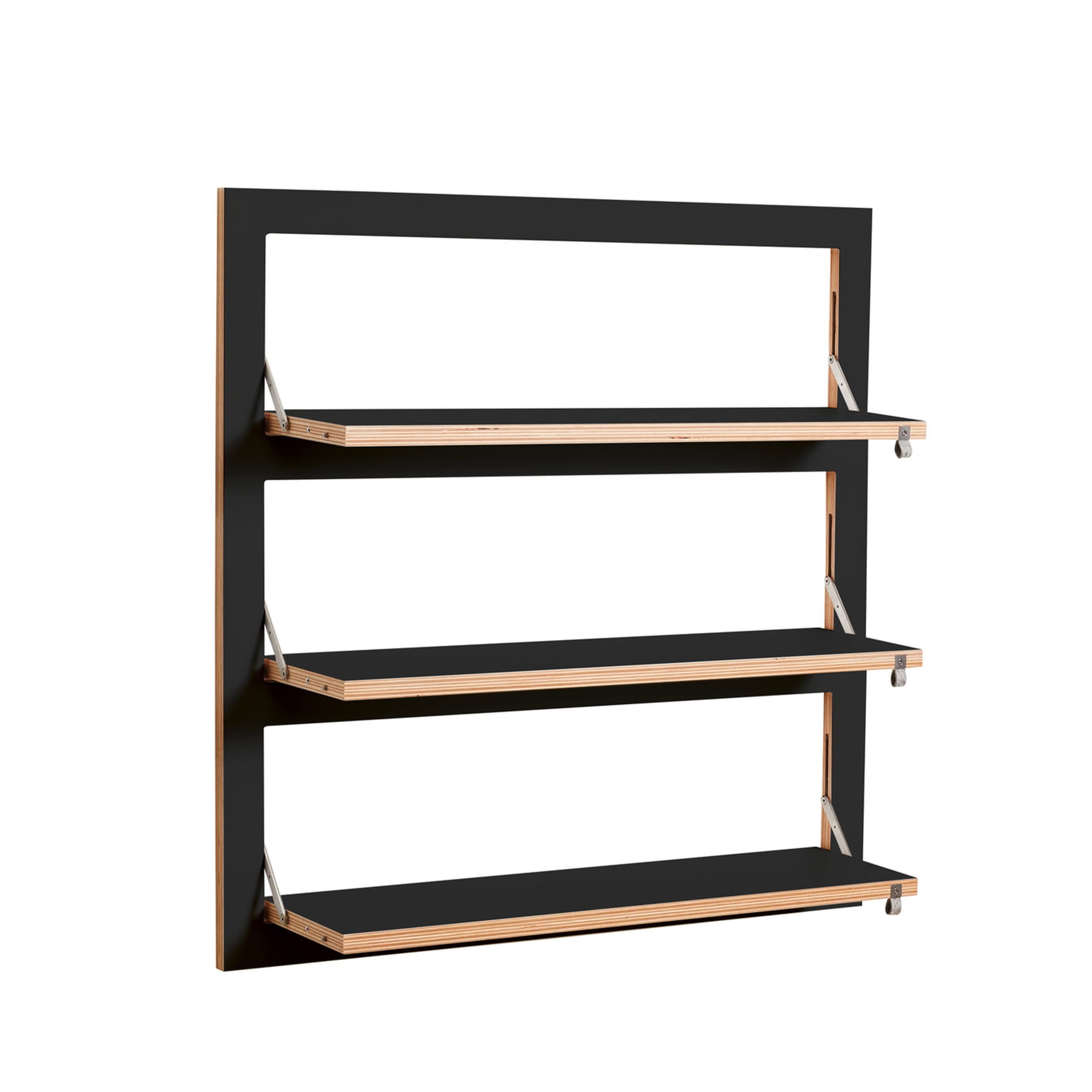 AMBIVALENZ // FLÄPPS - SHELF | 80X80-3 | BLACK