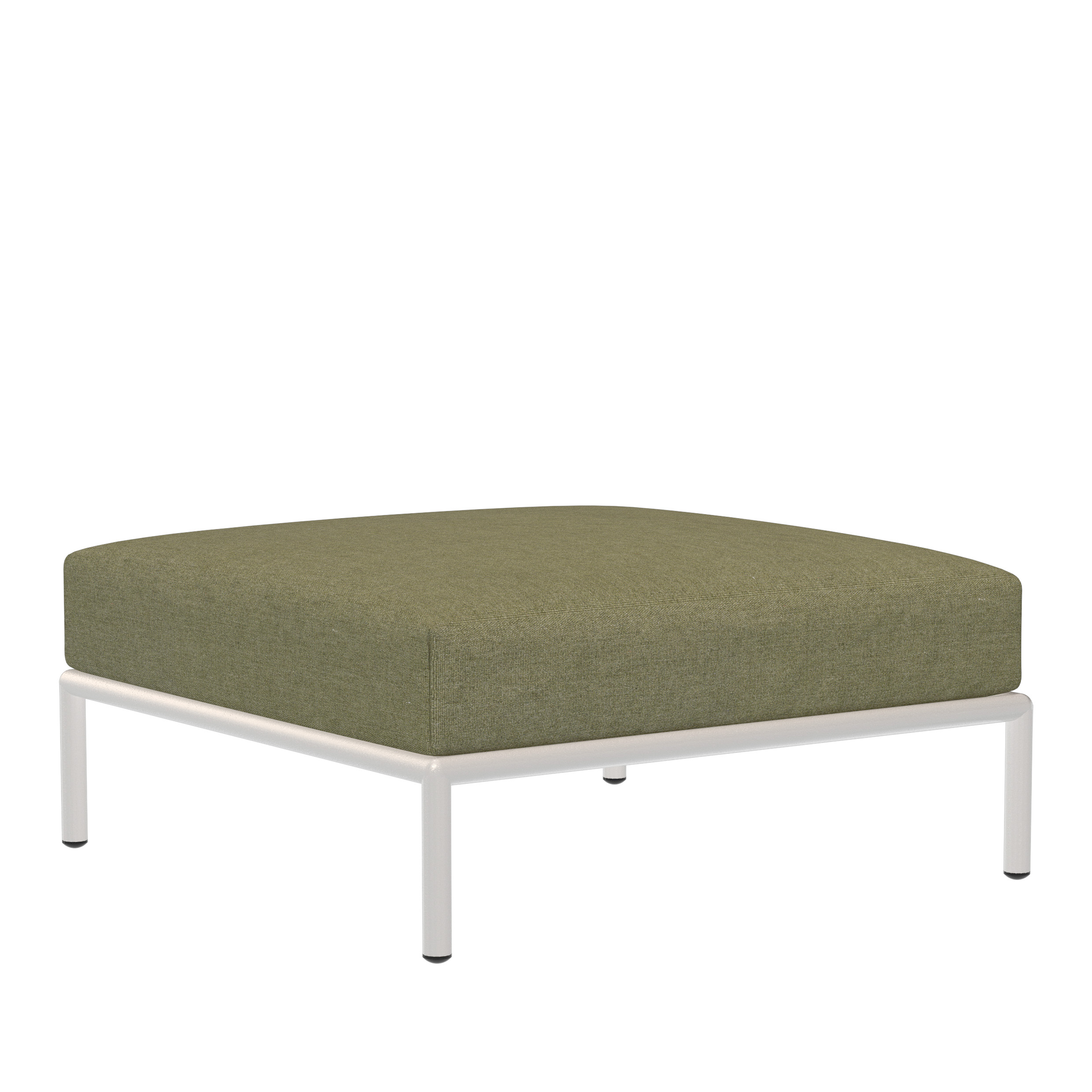 Houe // LEVEL 2 Ottoman - lounge stool, Leaf / Mud white