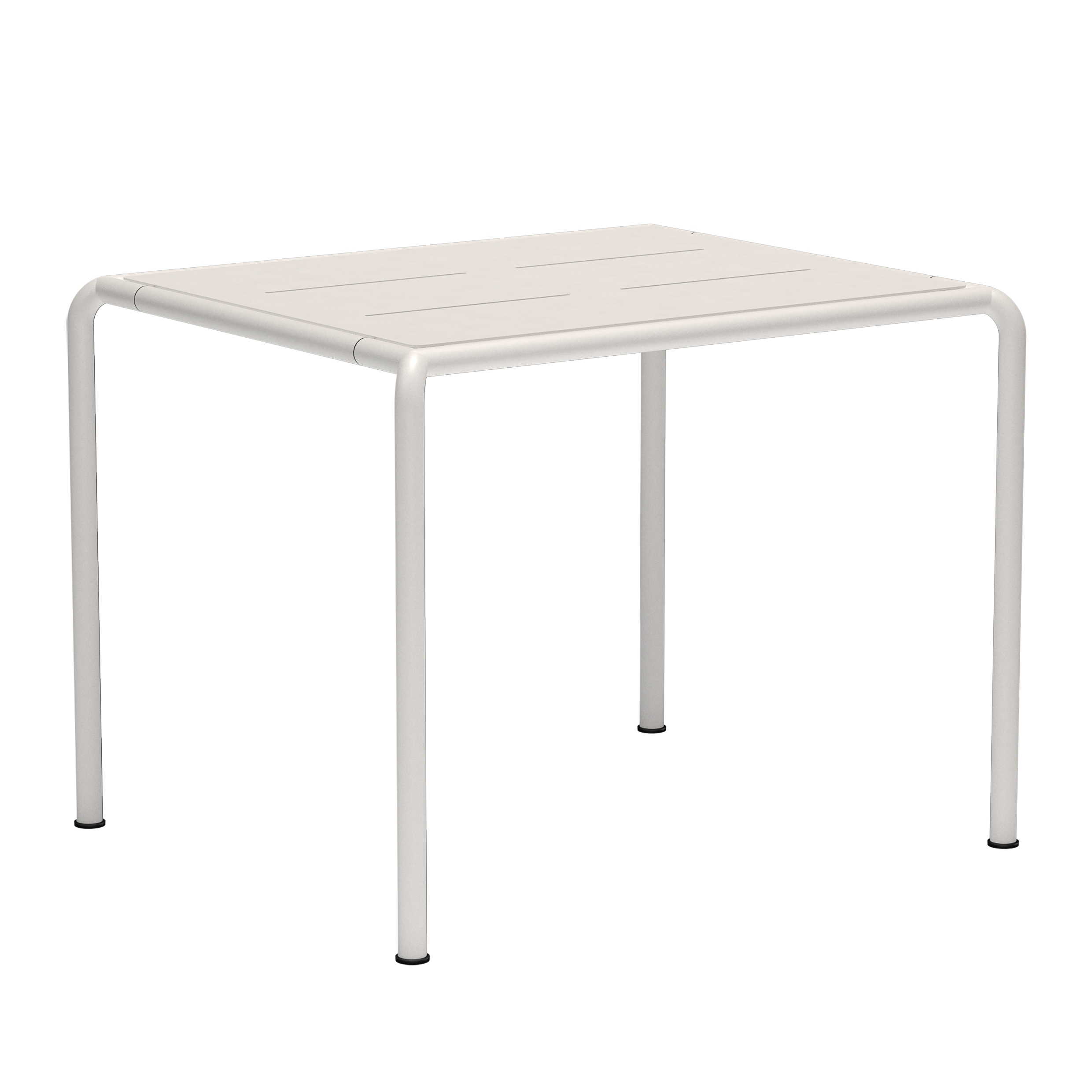 Houe // AVANTI Dining table - Outdoor dining table, 83x98cm, Muted white / Muted white