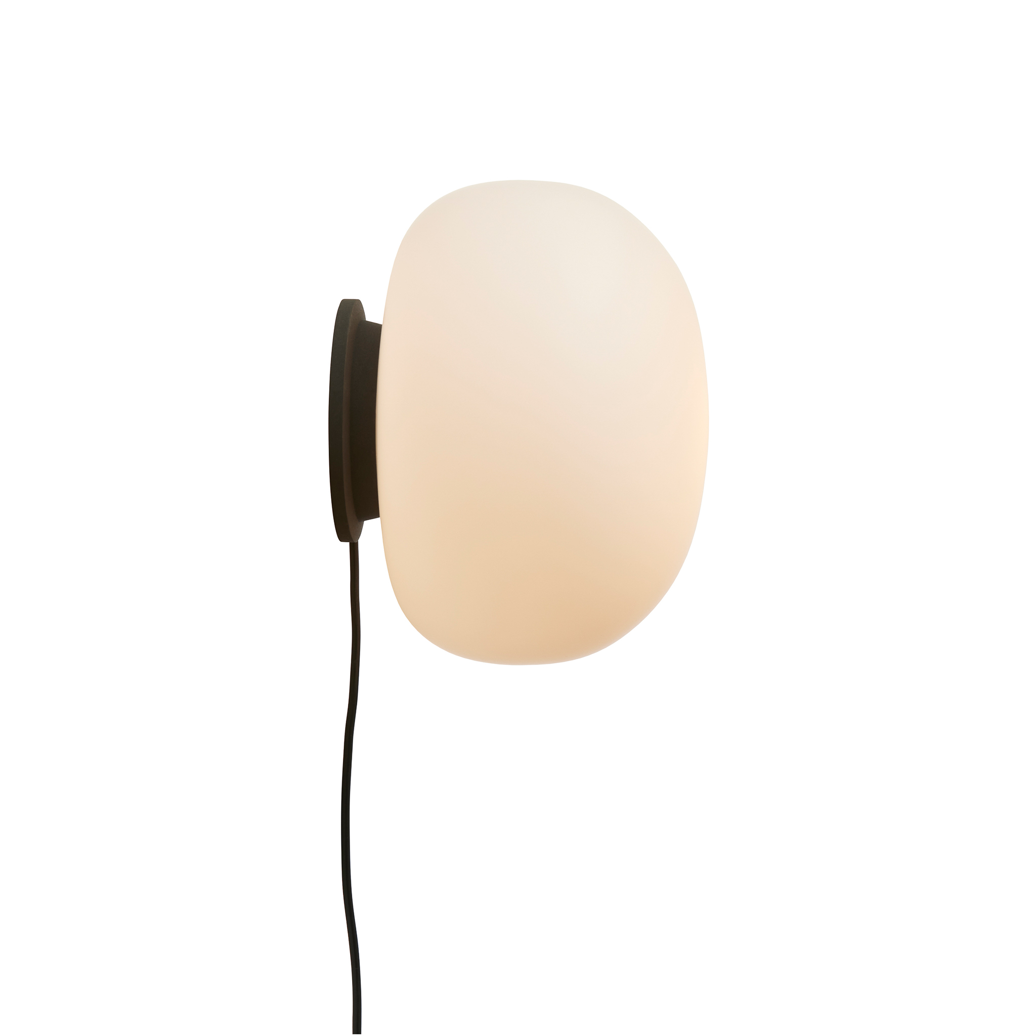 FRANDSEN // SUPERNATE WALL LAMP Ø28 EU - OPAL WHITE/BLACK