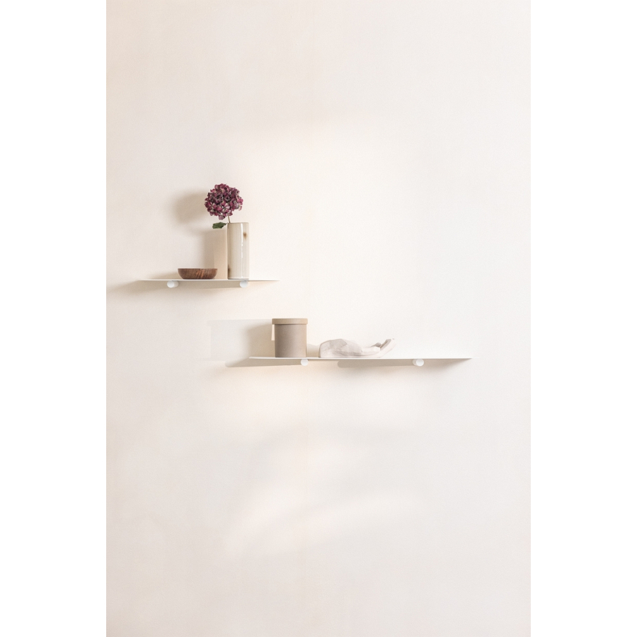 METALLBUDE // LENN - WALL SHELF | WHITE | S