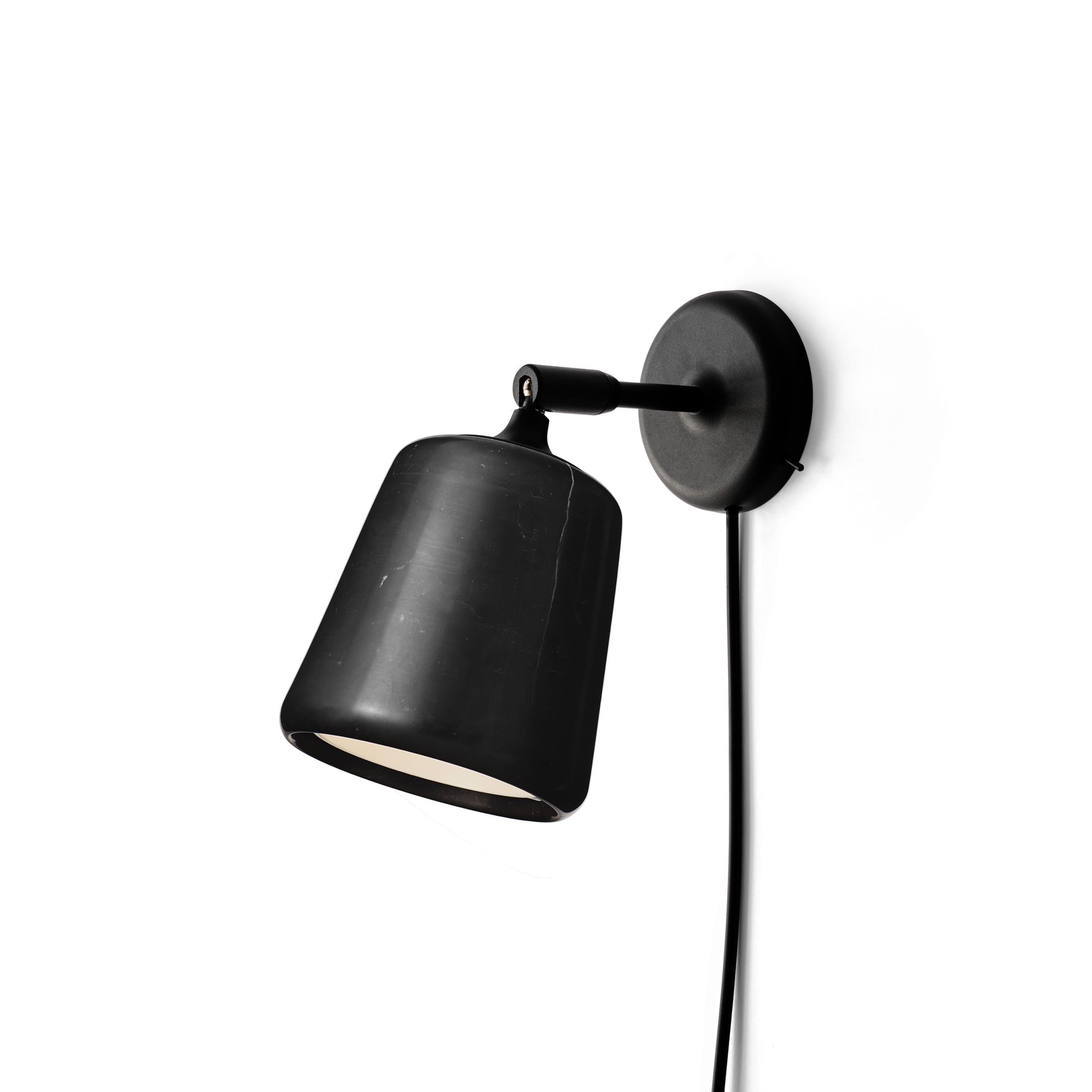 NEW WORKS // MATERIAL WALL LAMP  - WANDLAMPE | BLACK MARBLE | SCHWARZ