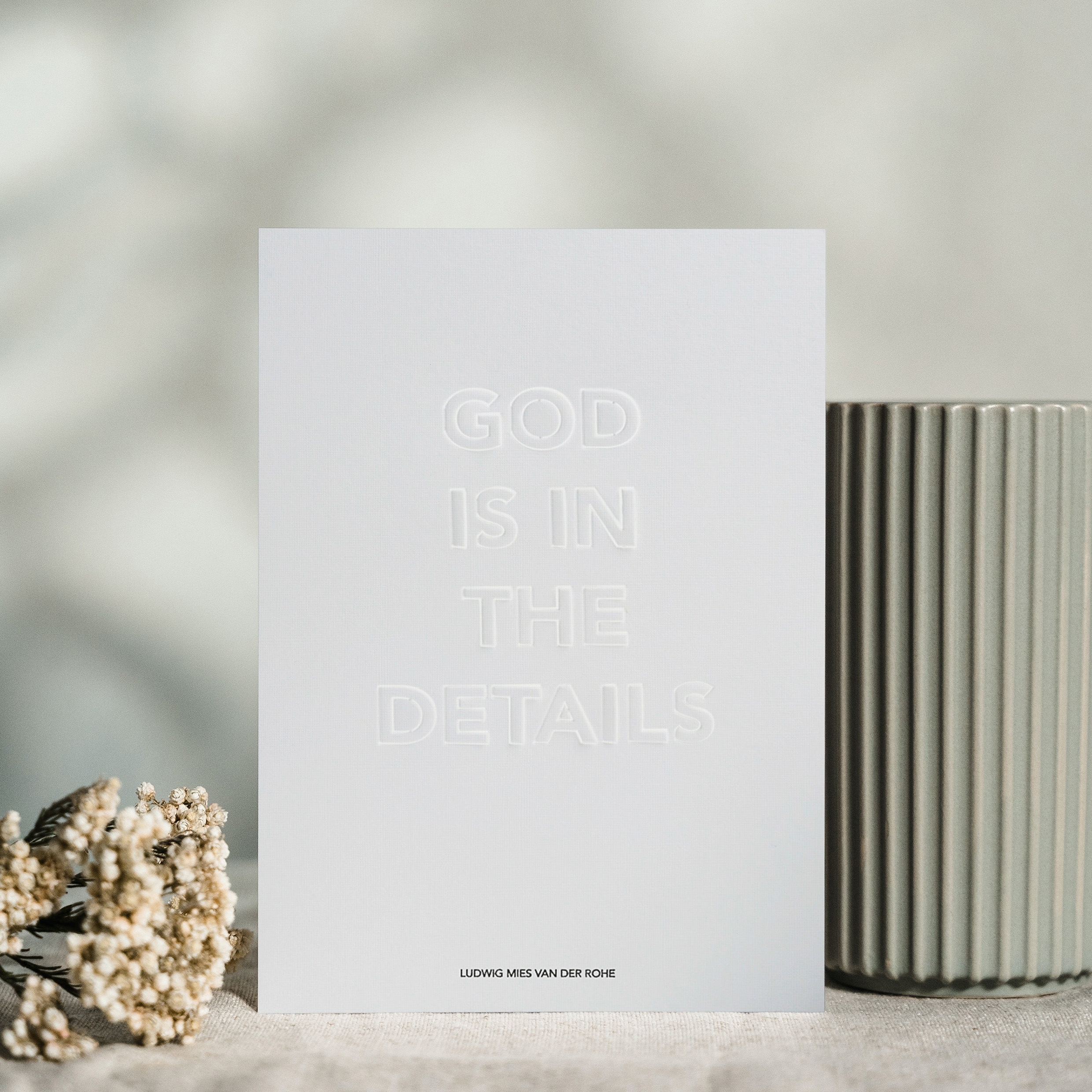 CINQPOINTS // GOD IS IN THE DETAILS - KARTE | 10X15CM