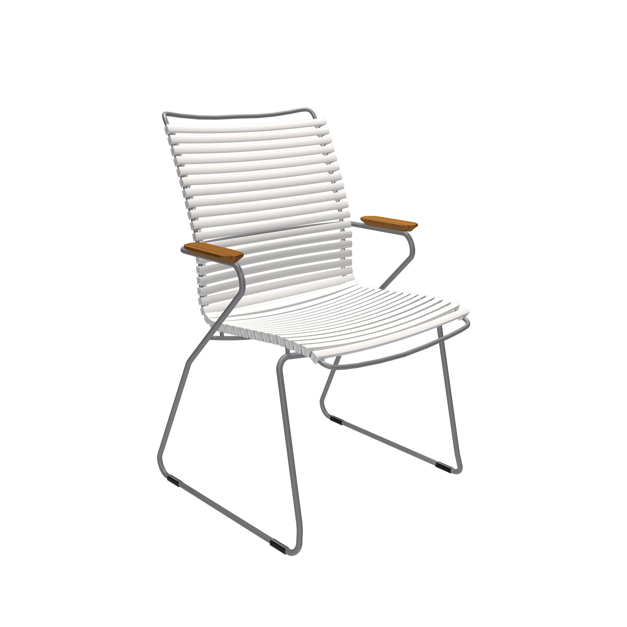 Houe // CLICK Dining Chair - Armchair with high backrest, muted white