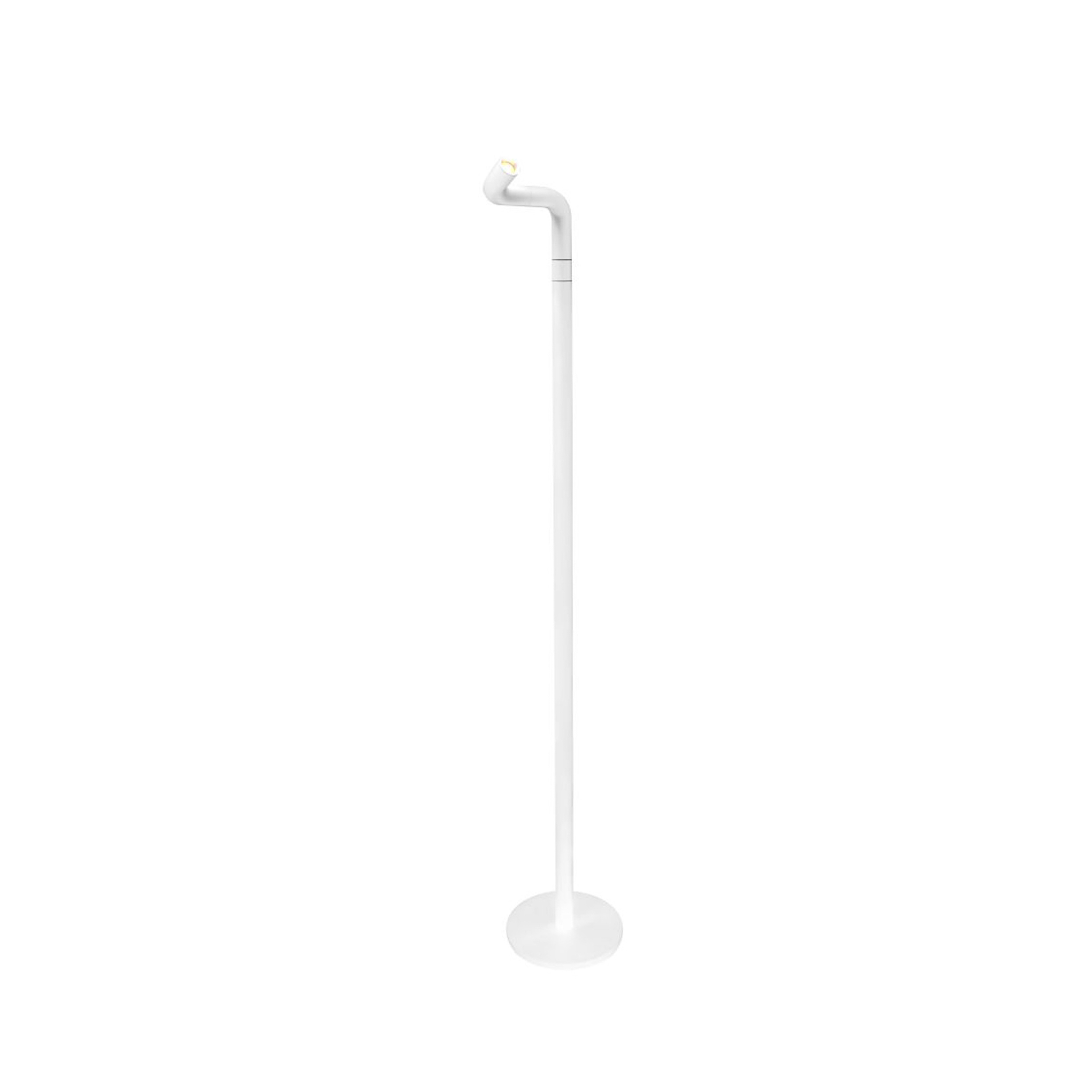 NEWDES // PIPE ST - BATTERY-POWERED FLOOR LAMP | WHITE | 120CM