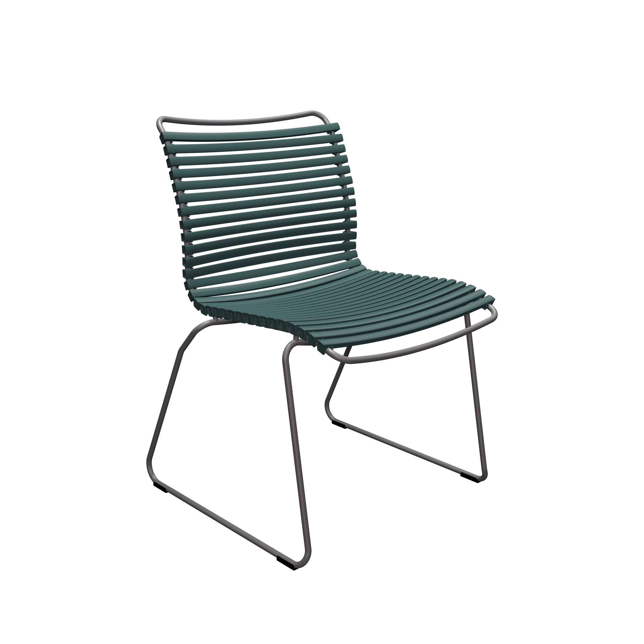 Houe // CLICK Dining Chair - garden chair without armrests, pine green